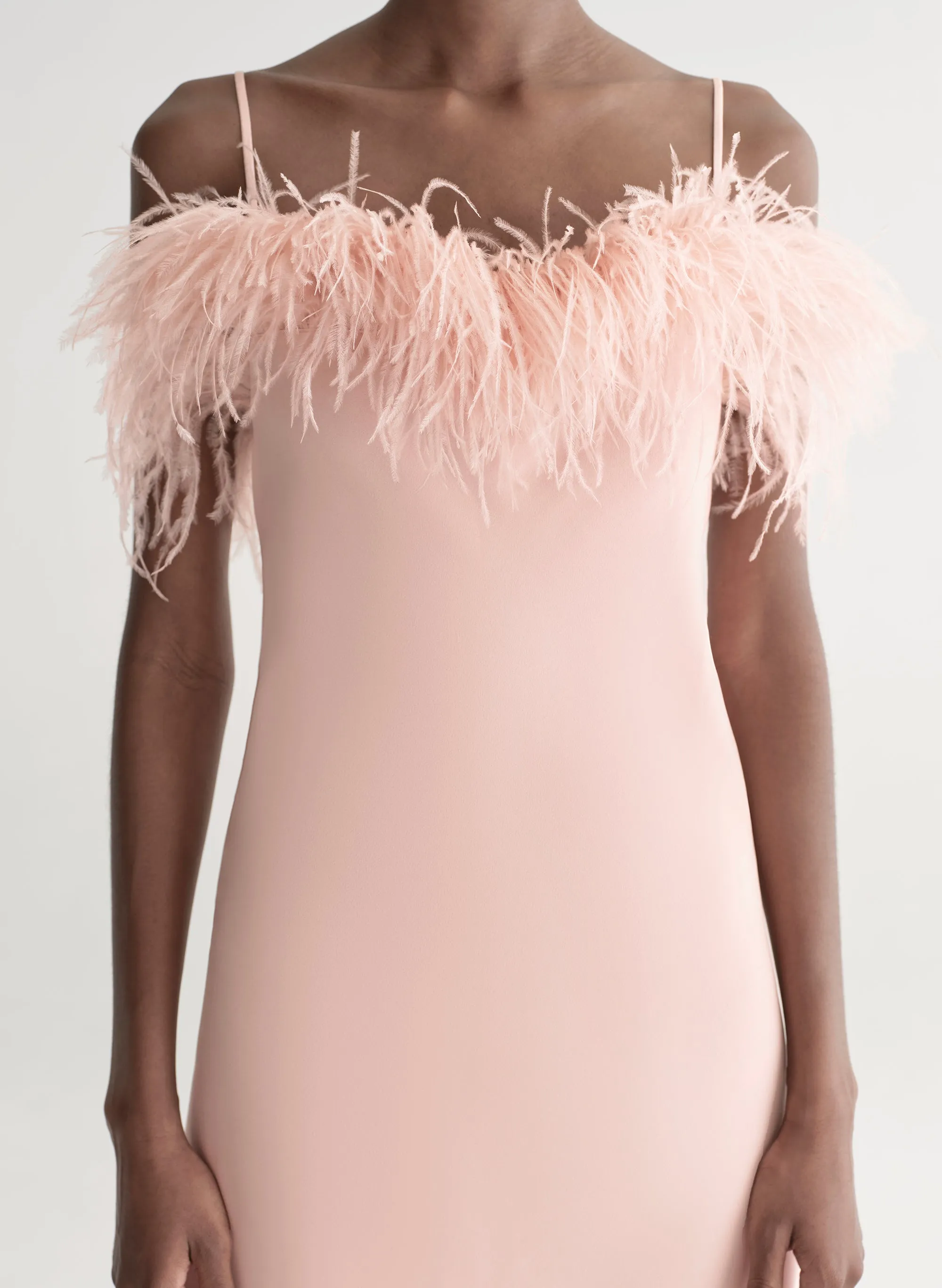 Opal Feather Trimmed Mini Dress sold by A.L.C. product image thumbnail 2