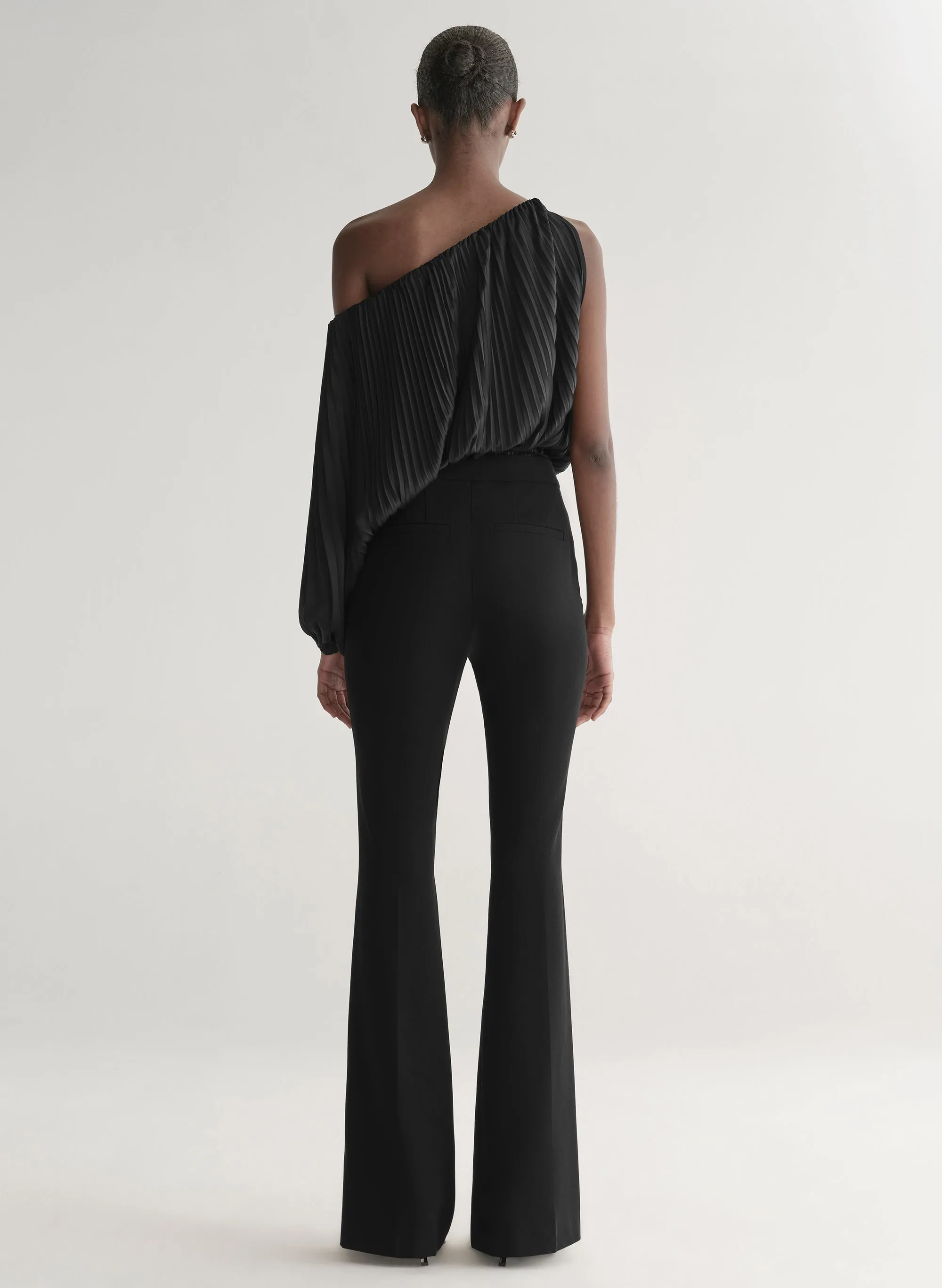 Mara Satin Pleated Asymmetric Top sold by A.L.C. product image thumbnail 5