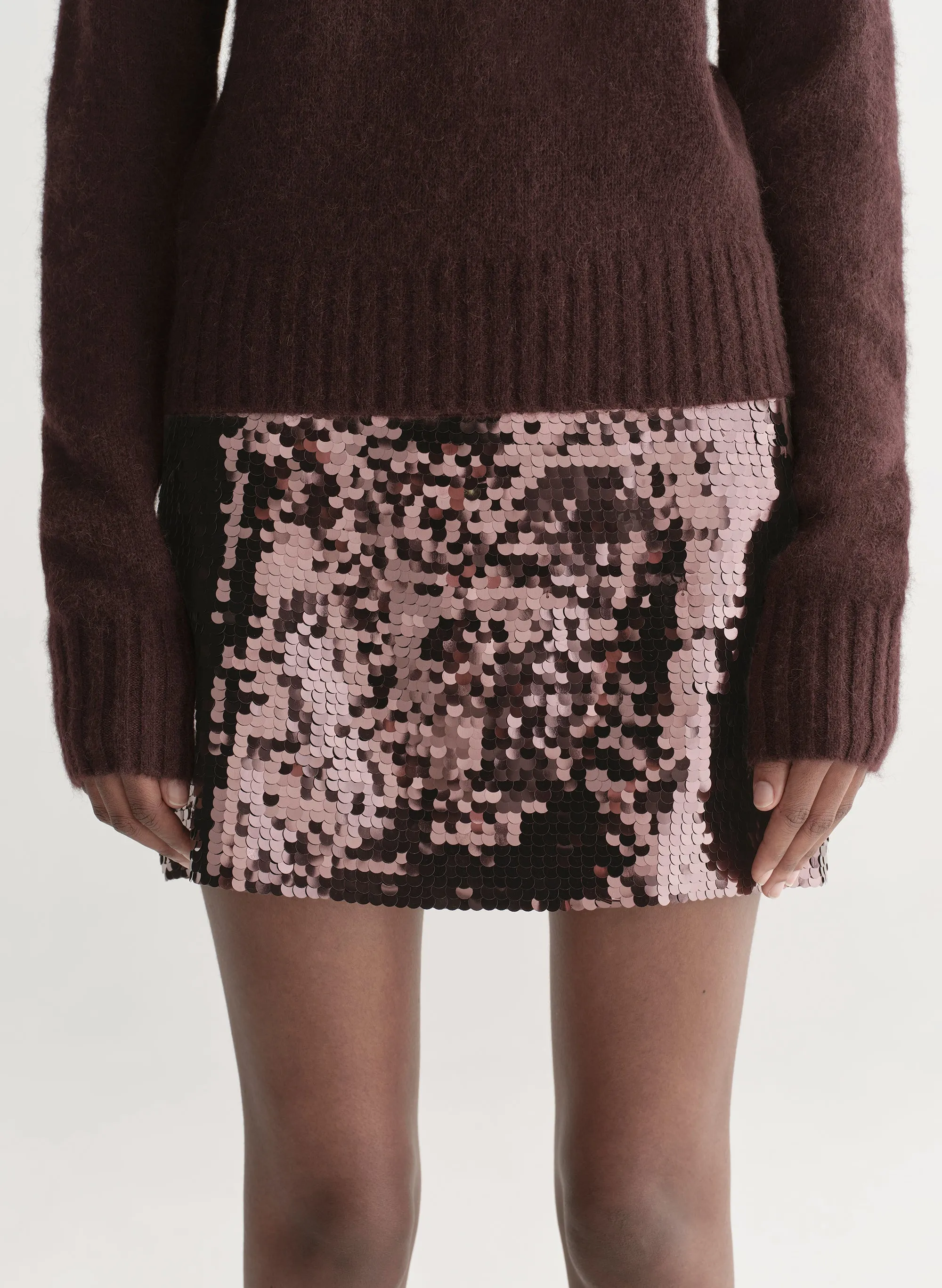 Cleo Sequin Mini Skirt sold by A.L.C. product image thumbnail 2