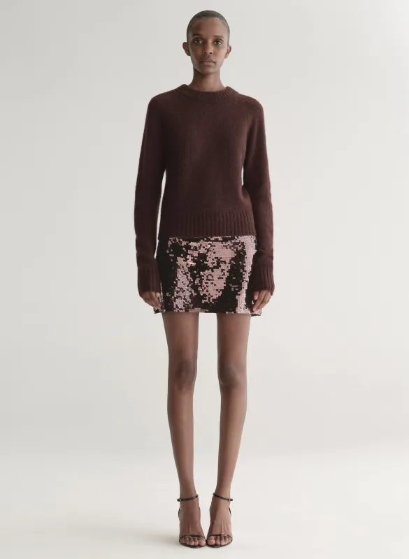 Cleo Sequin Mini Skirt made by A.L.C.