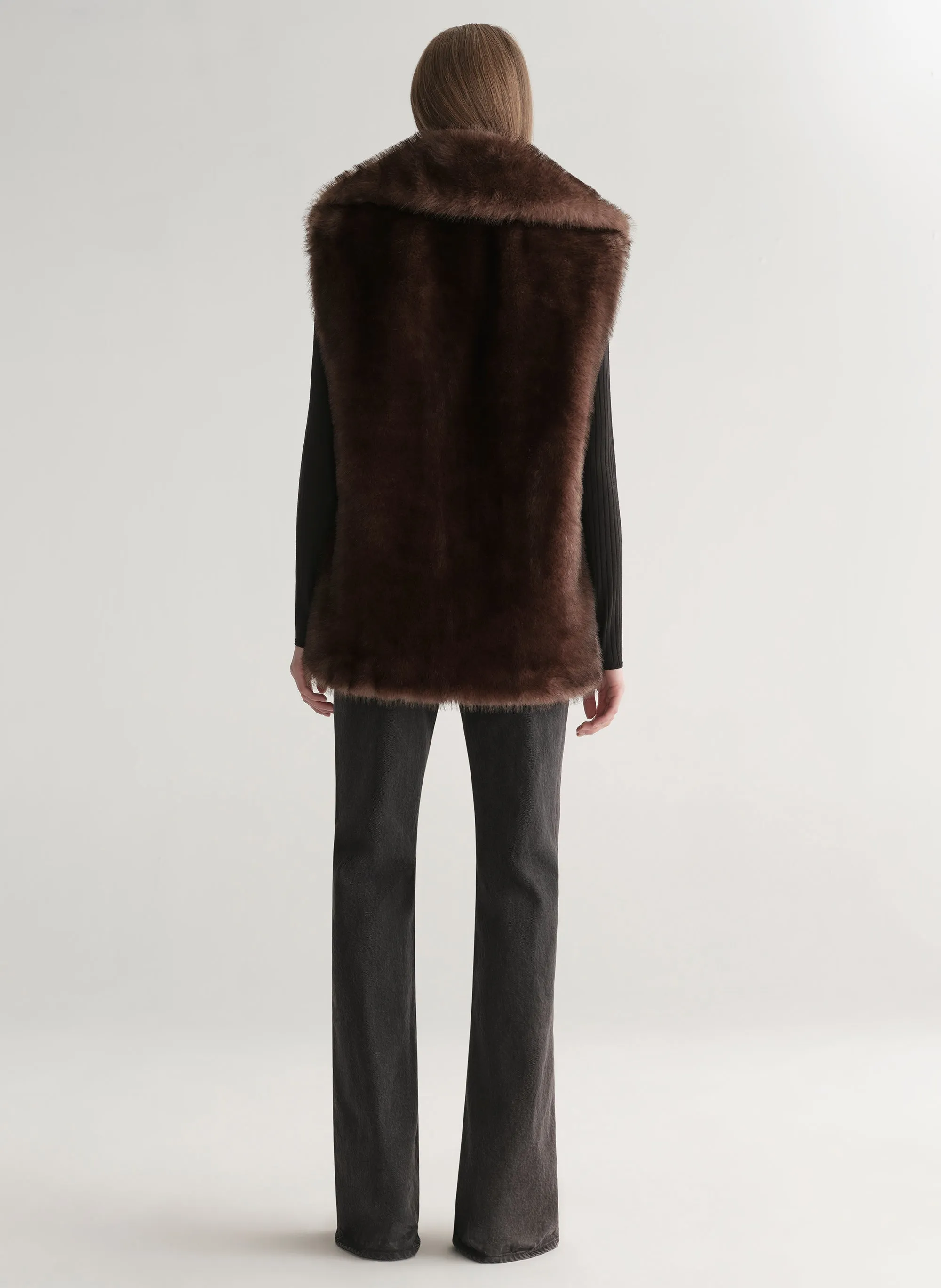 Devon Faux Fur Vest sold by A.L.C. product image thumbnail 5