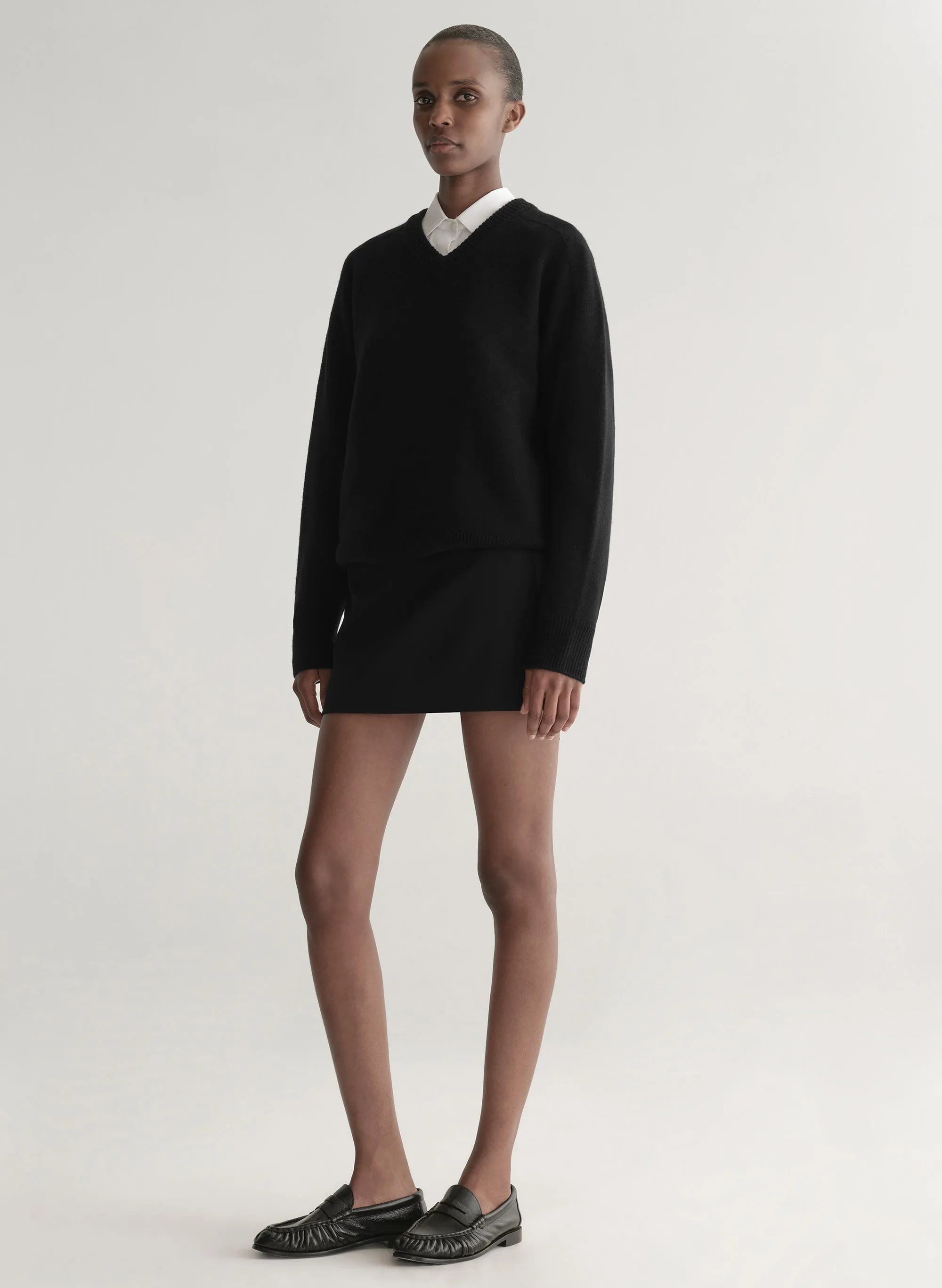 Edie Tuxedo Stripe Mini Skirt sold by A.L.C. product image thumbnail 4