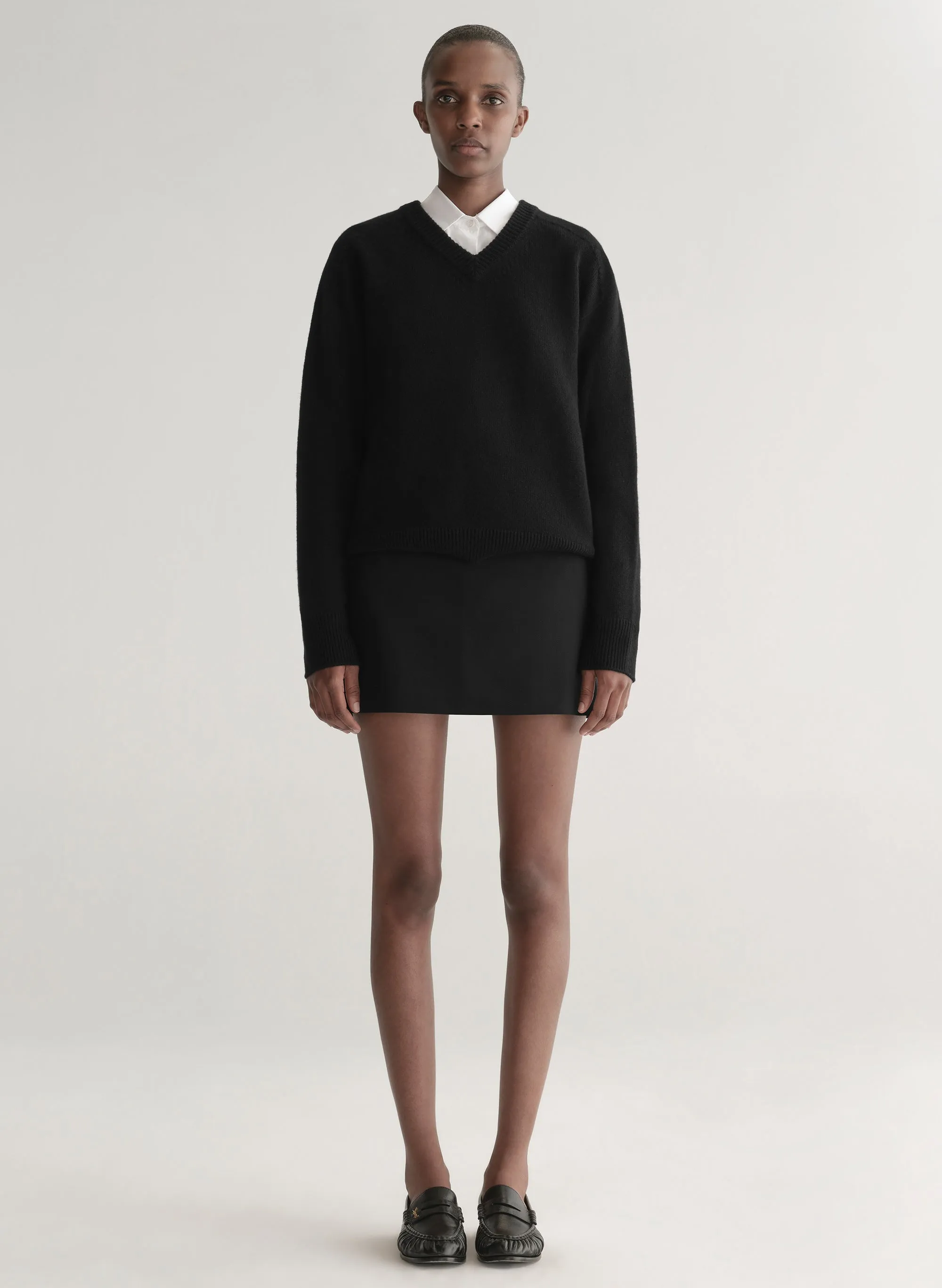 Edie Tuxedo Stripe Mini Skirt sold by A.L.C.