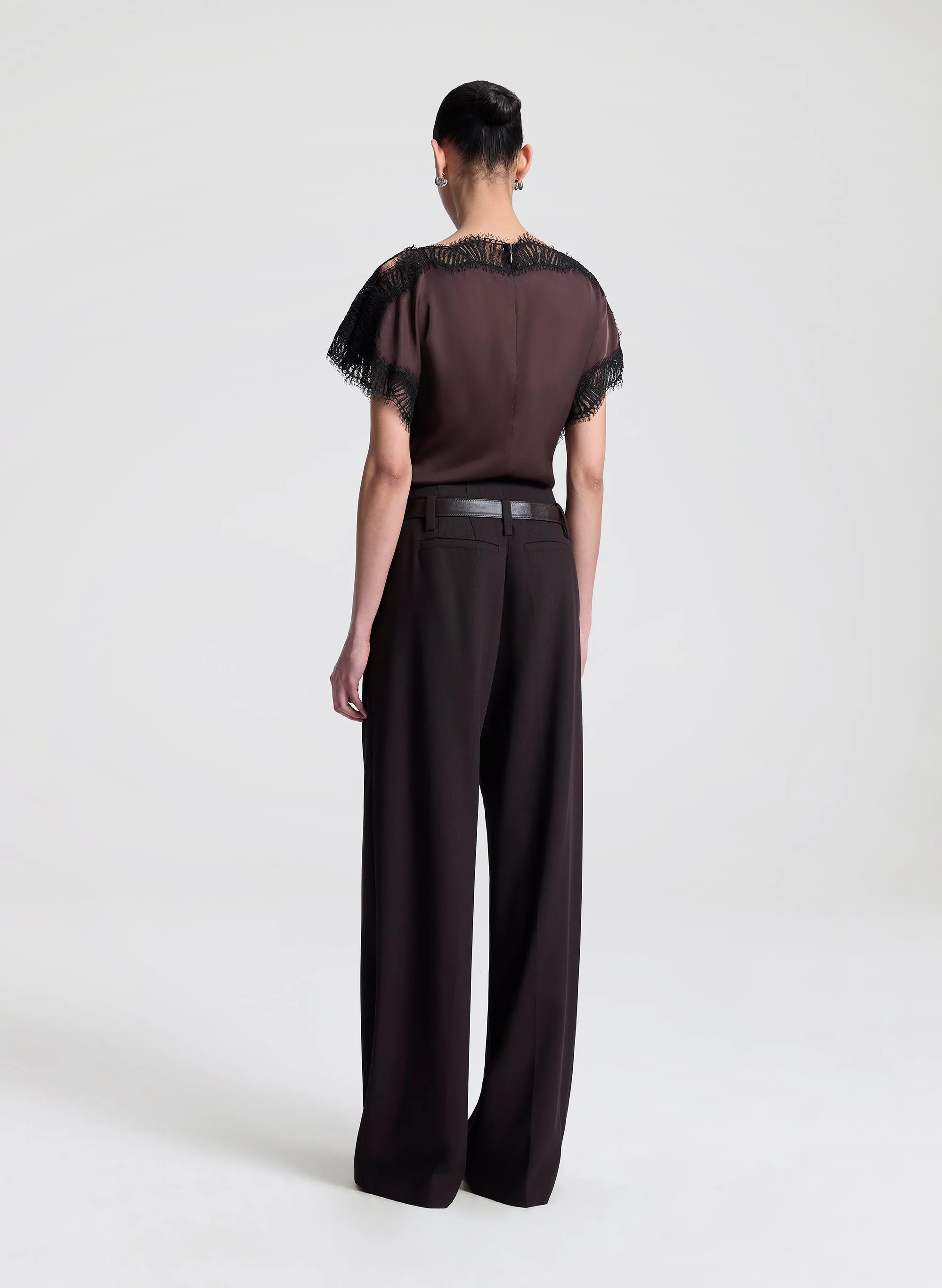 Luna Satin and Lace Top sold by A.L.C. product image thumbnail 5