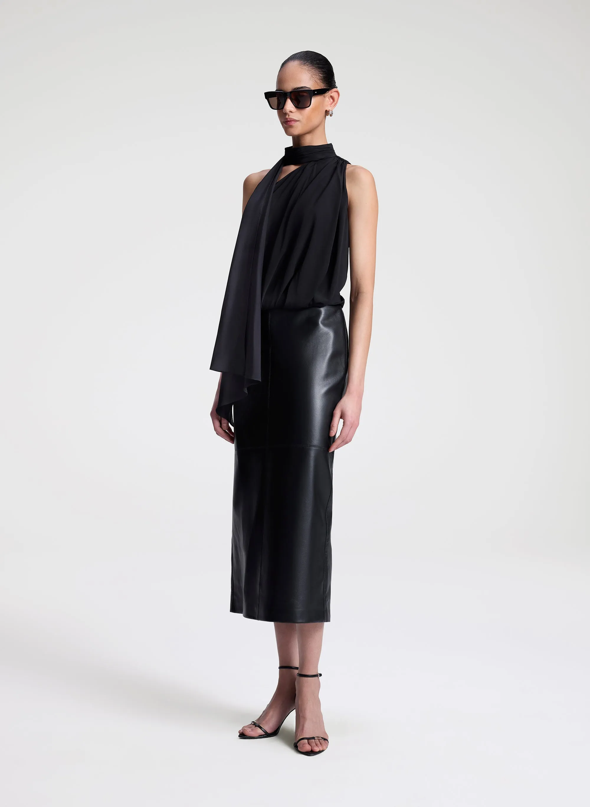 Celeste Silk Top sold by A.L.C. product image thumbnail 4