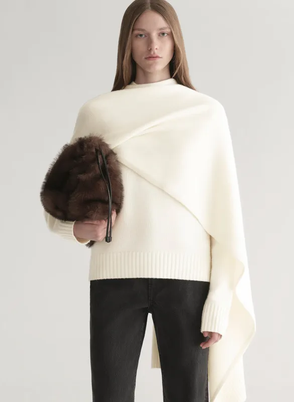 Davin Draped Wool Sweater made by A.L.C.