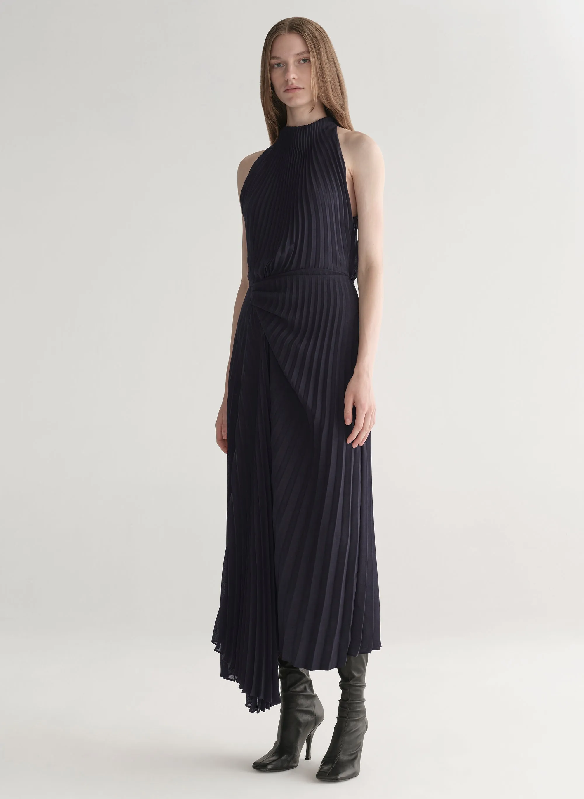 Simona Pleated Midi Dress sold by A.L.C. product image thumbnail 4