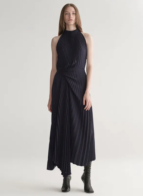Simona Pleated Midi Dress sold by A.L.C.
