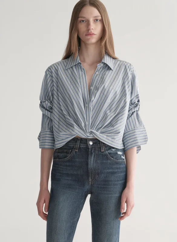 Leo Cropped Cotton Shirt made by A.L.C.