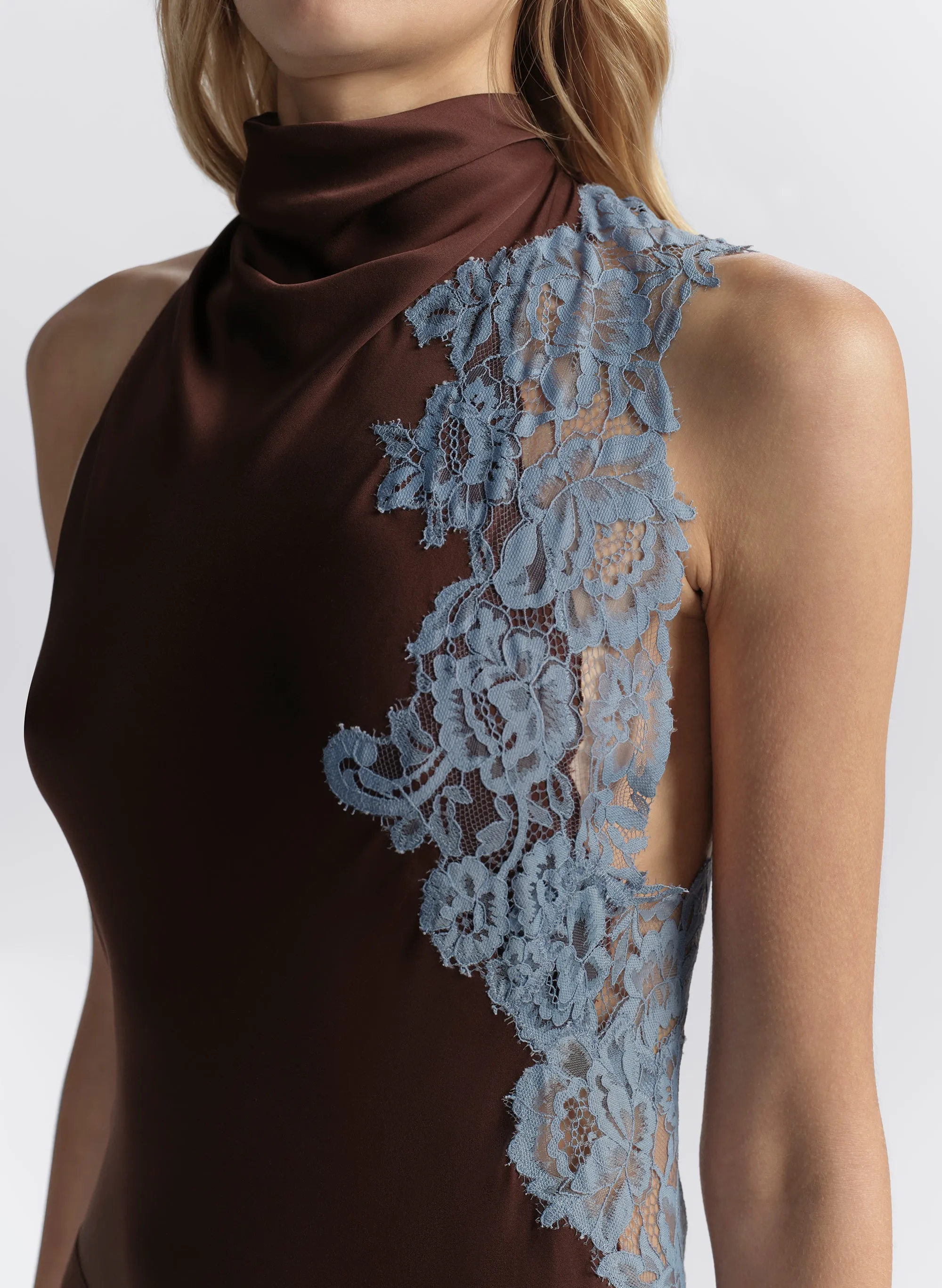 Josephine Satin and Lace Maxi Dress sold by A.L.C. product image thumbnail 3