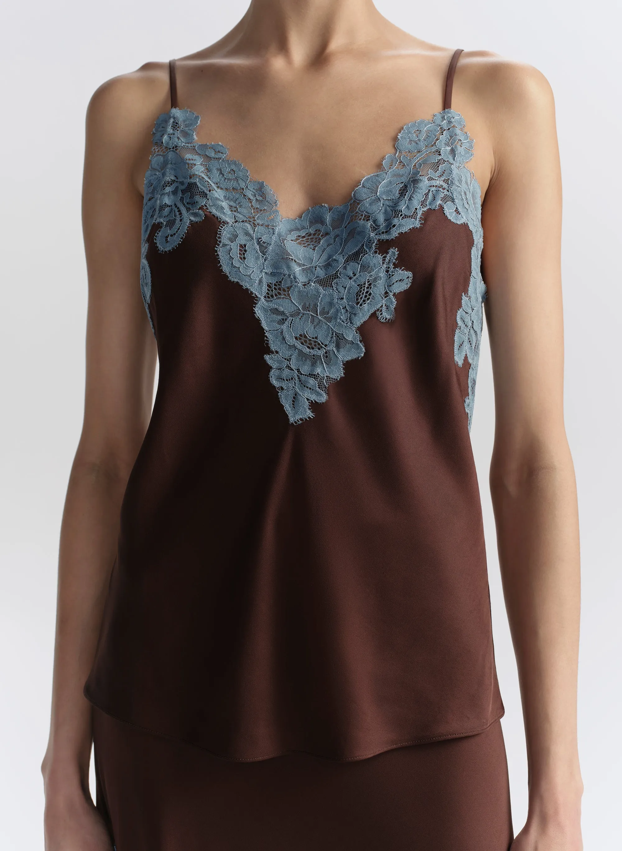 Hana Satin and Lace Camisole Top sold by A.L.C. product image thumbnail 2