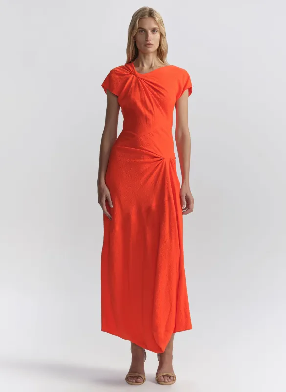 Willa Textured Crepe Midi Dress made by A.L.C.