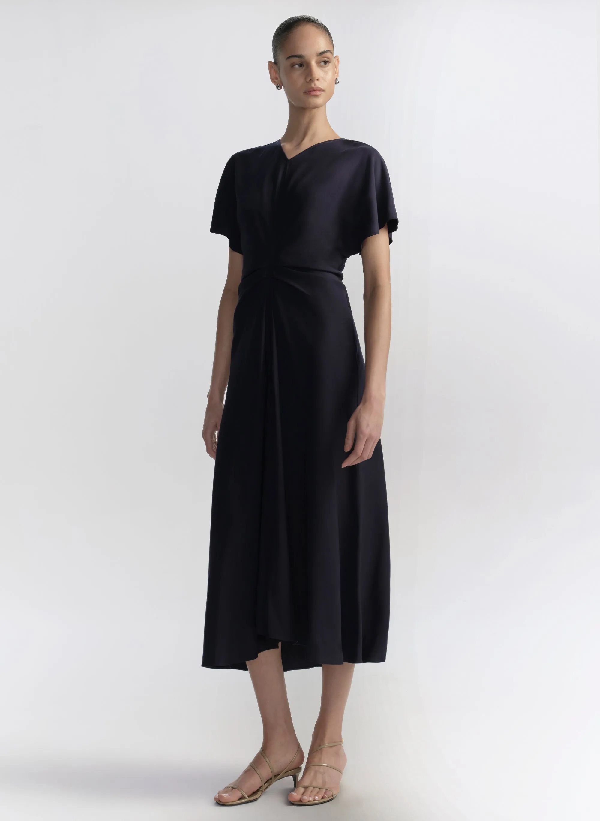 Rem Ruched Midi Dress sold by A.L.C. product image thumbnail 4