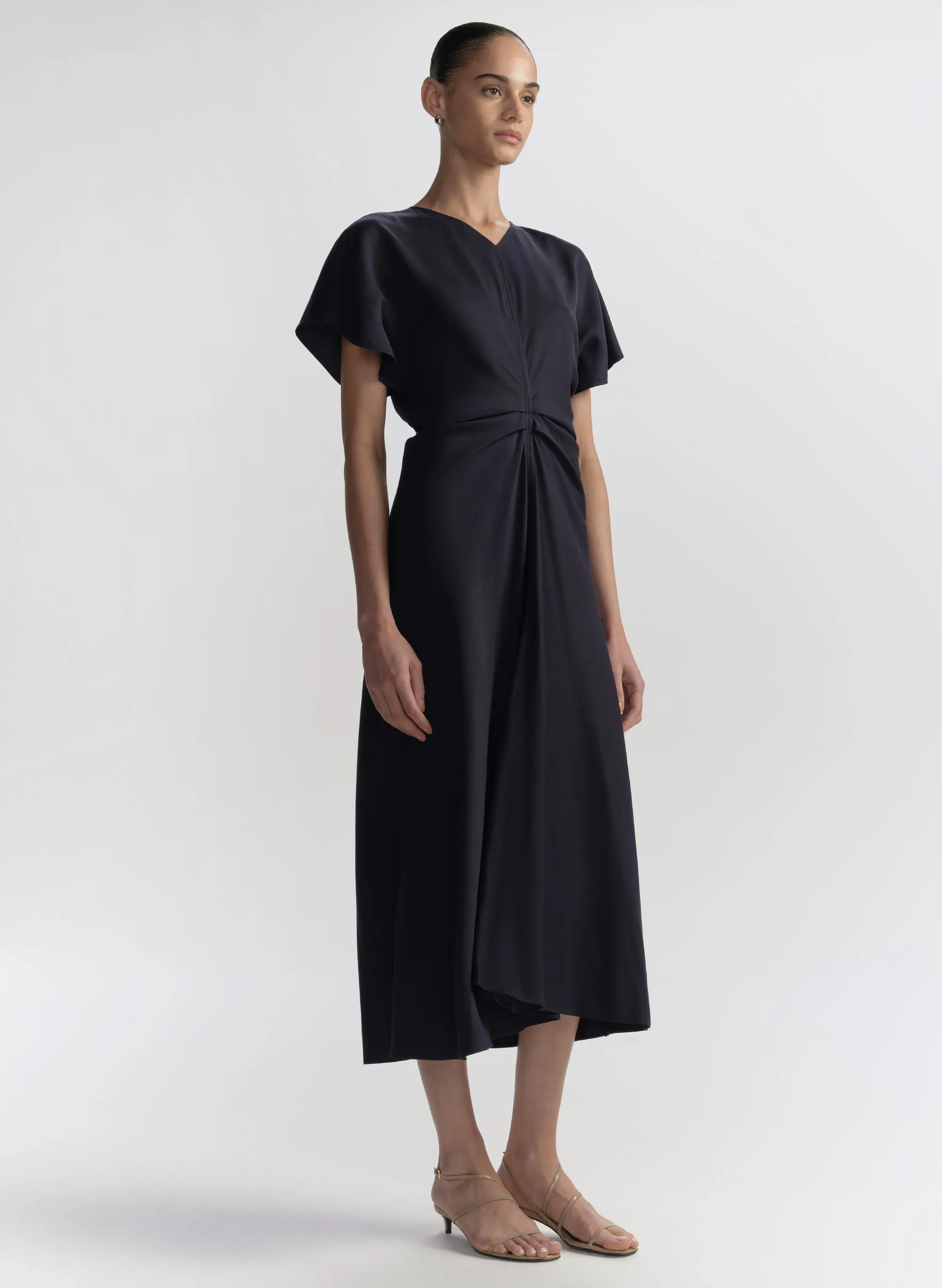 Rem Ruched Midi Dress sold by A.L.C. product image thumbnail 3