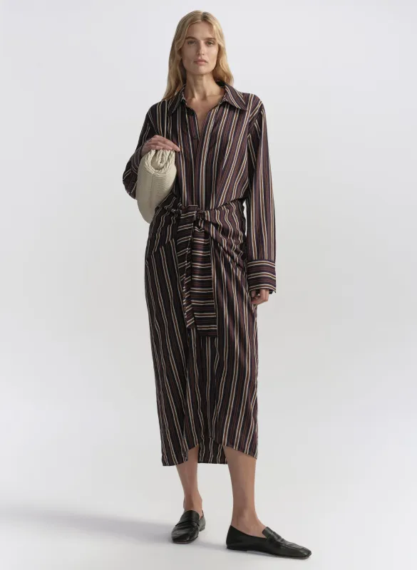 Mila Striped Midi Shirtdress made by A.L.C.