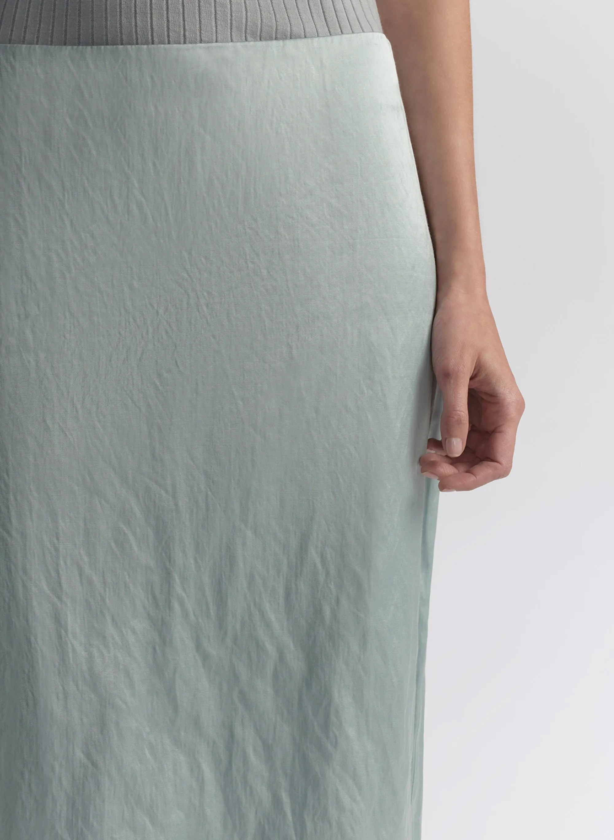 Phoebe Satin Midi Skirt sold by A.L.C. product image thumbnail 2