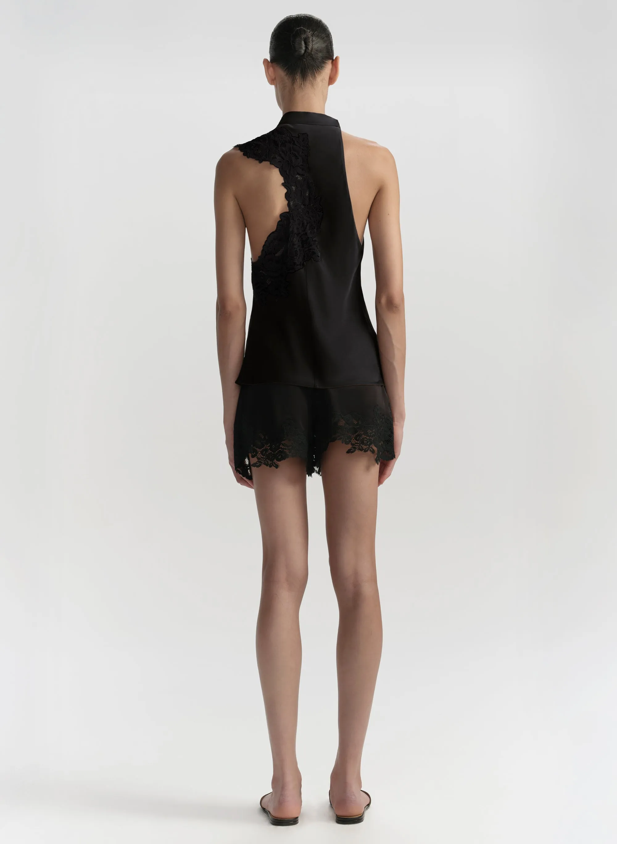 Rose Satin and Lace Top sold by A.L.C. product image thumbnail 5