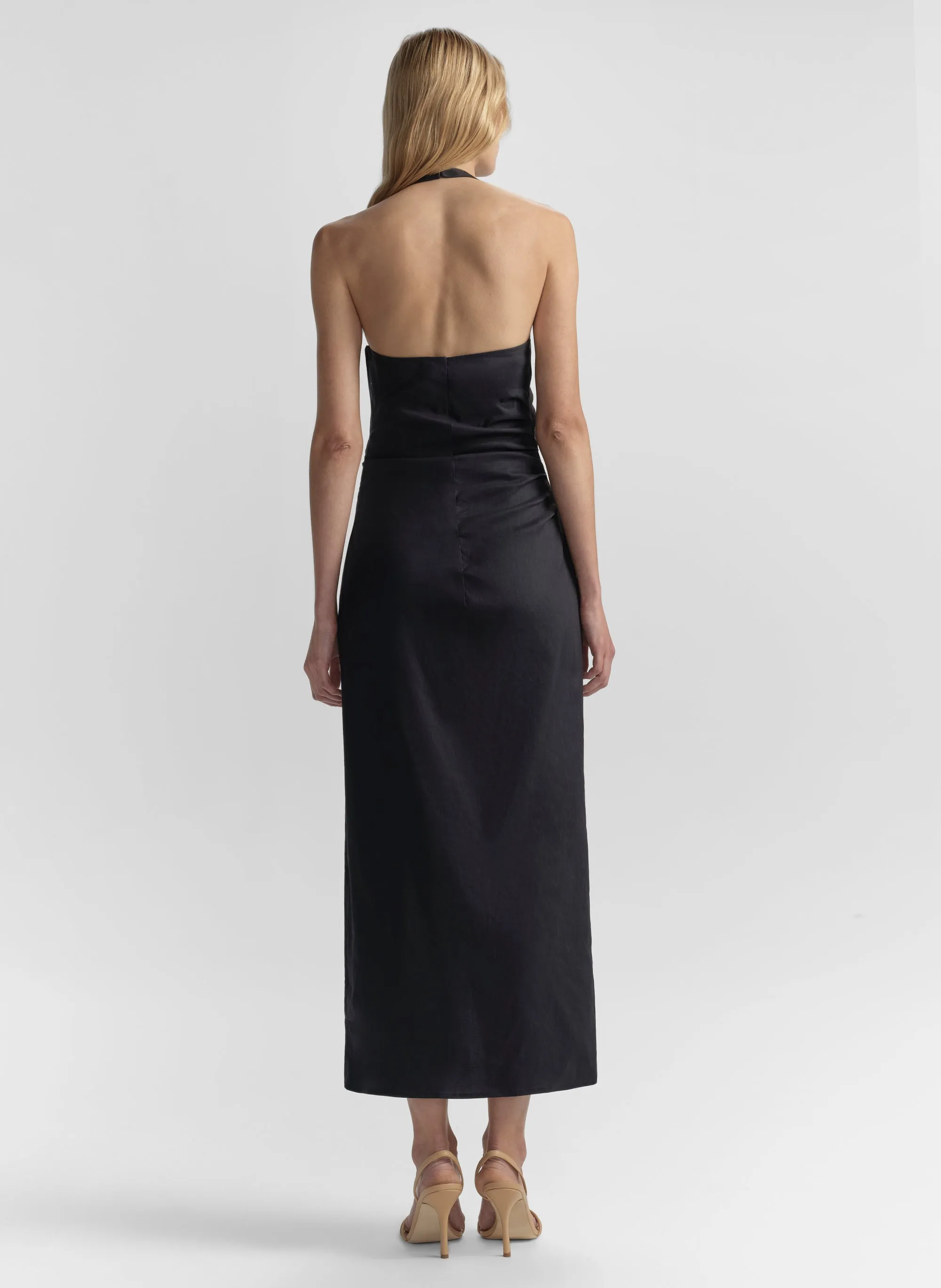 Sylvie Linen Midi Halter Dress sold by A.L.C. product image thumbnail 5