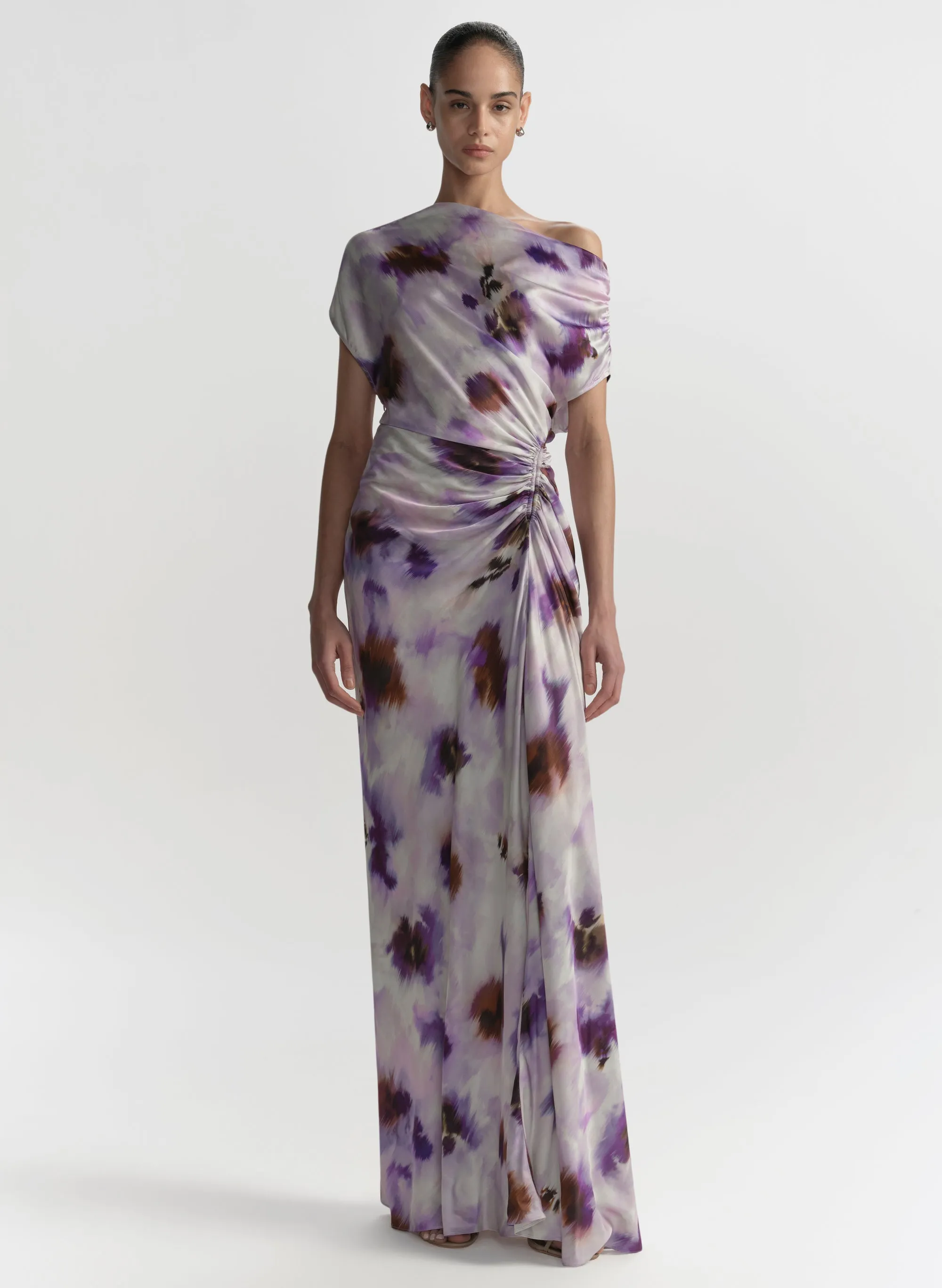 Poppy One Shoulder Satin Gown sold by A.L.C.