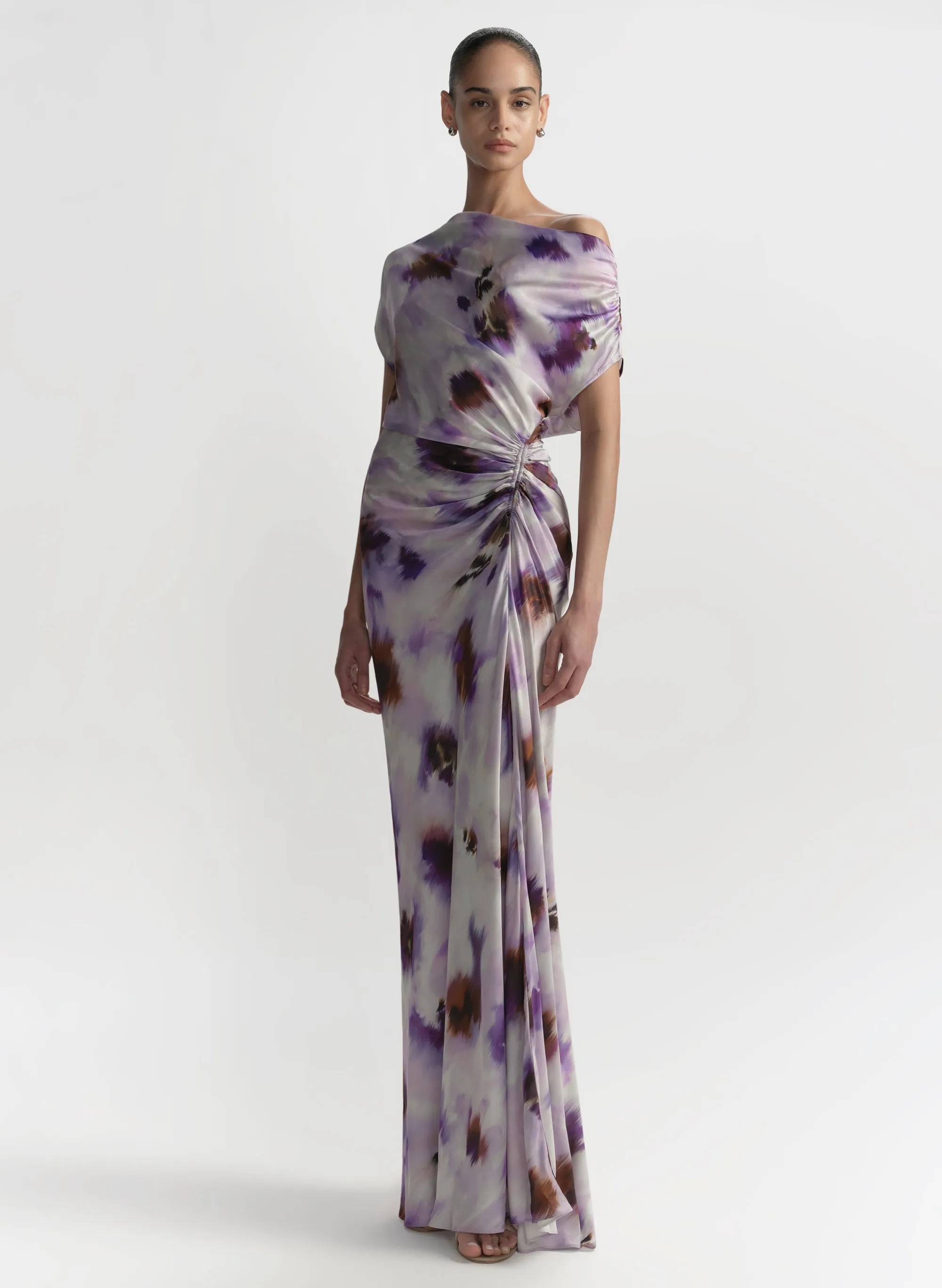 Poppy One Shoulder Satin Gown sold by A.L.C. product image thumbnail 4