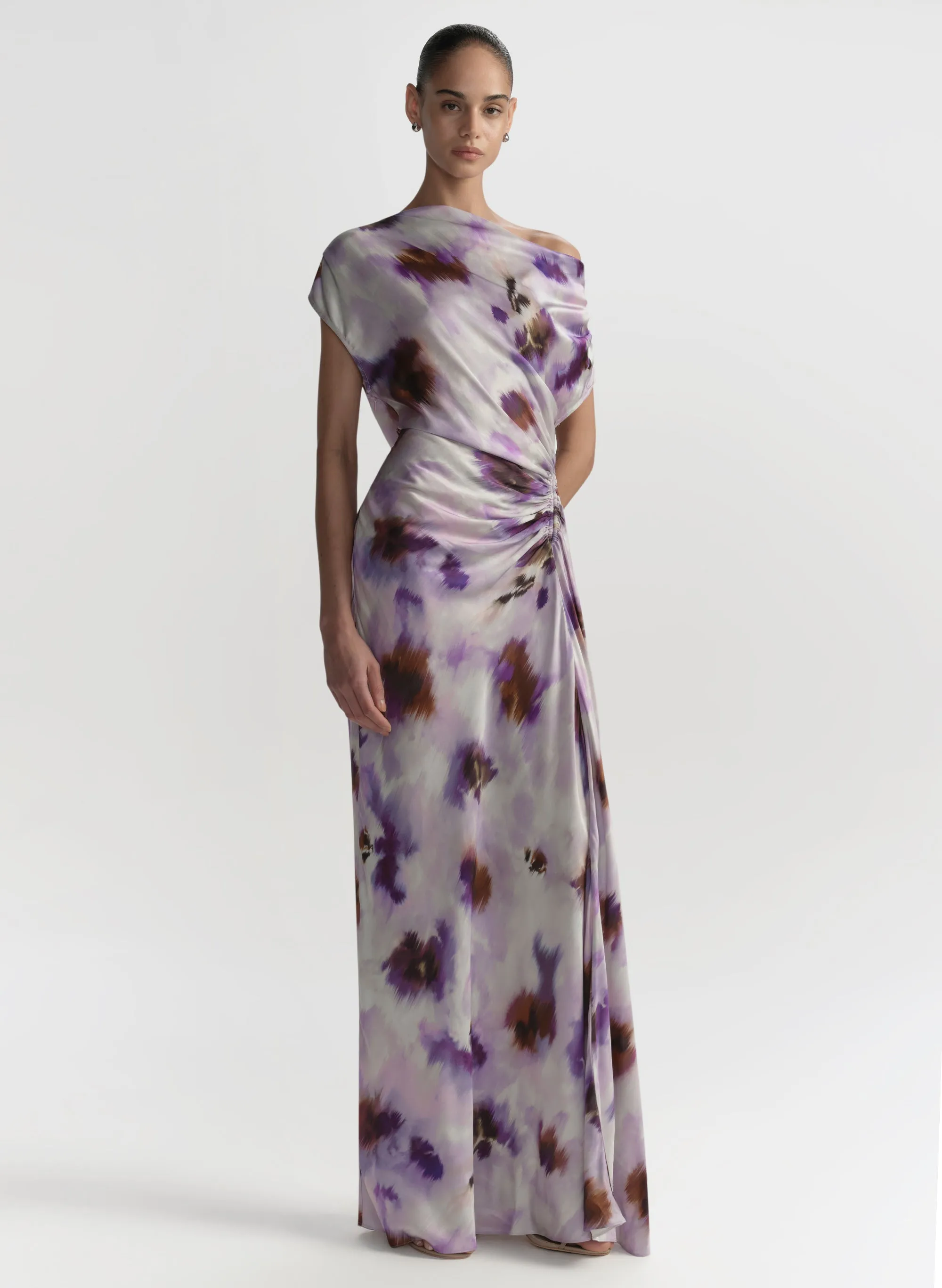 Poppy One Shoulder Satin Gown sold by A.L.C. product image thumbnail 3