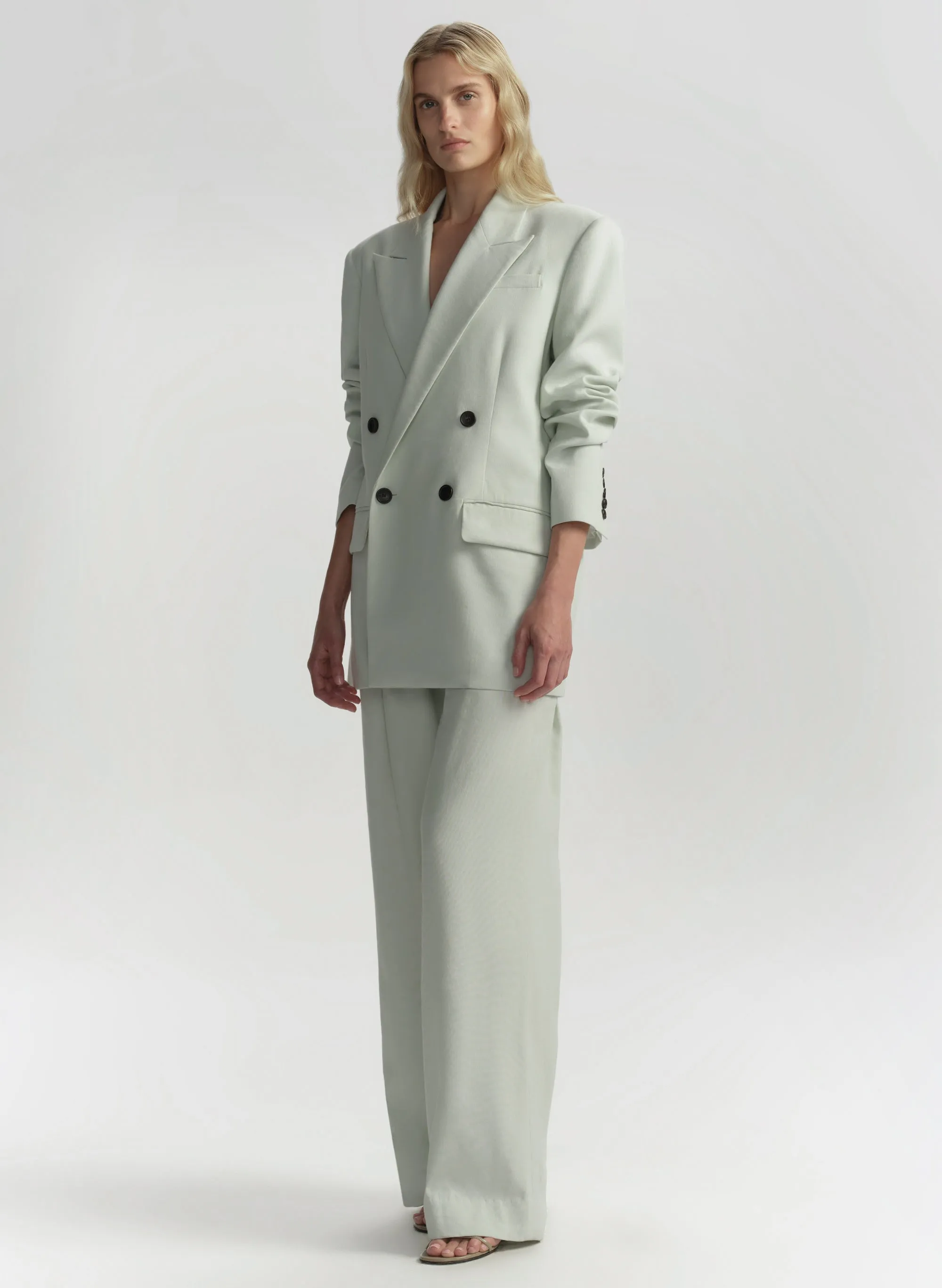 Calla Oversized Tailored Linen Jacket sold by A.L.C. product image thumbnail 4