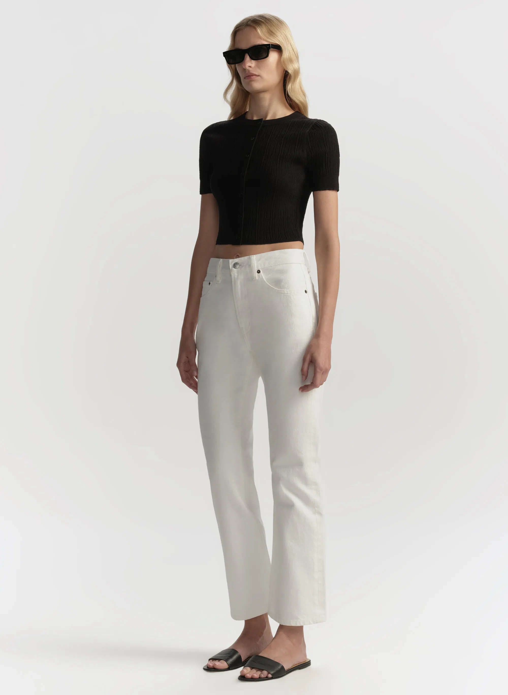 The 009 Cropped Flare Jean sold by A.L.C. product image thumbnail 4