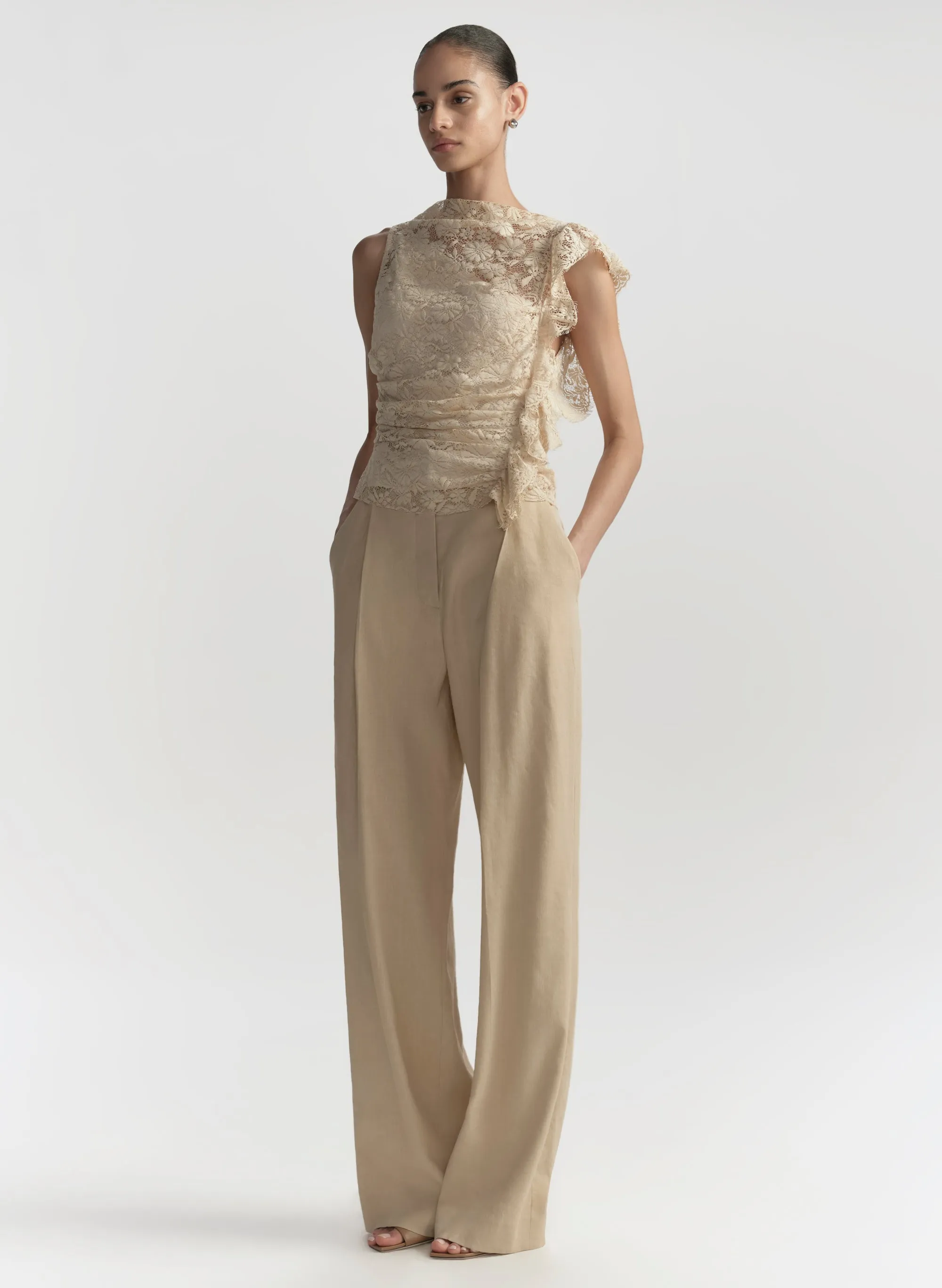 Winston Linen Pant sold by A.L.C. product image thumbnail 4