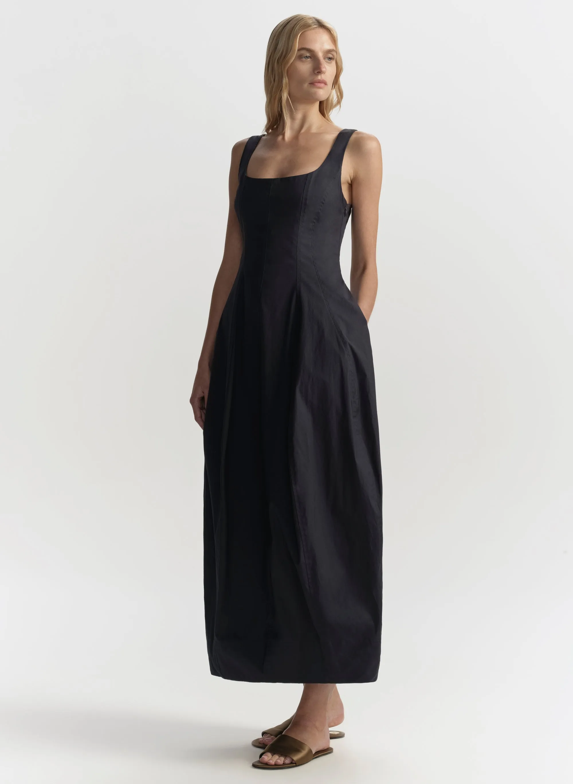 Veda Stretch Cotton Midi Dress sold by A.L.C. product image thumbnail 4