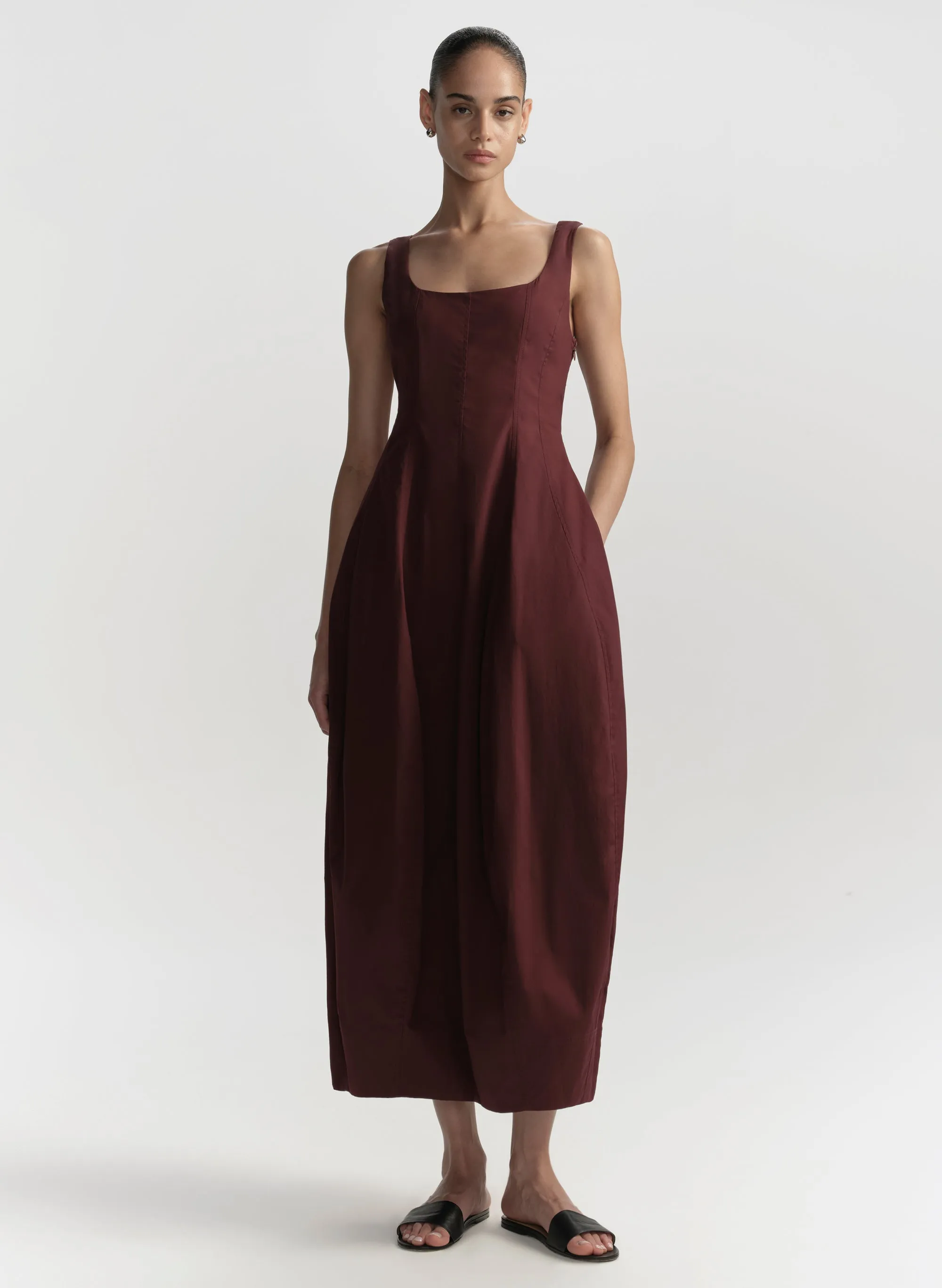 Veda Stretch Cotton Midi Dress sold by A.L.C.