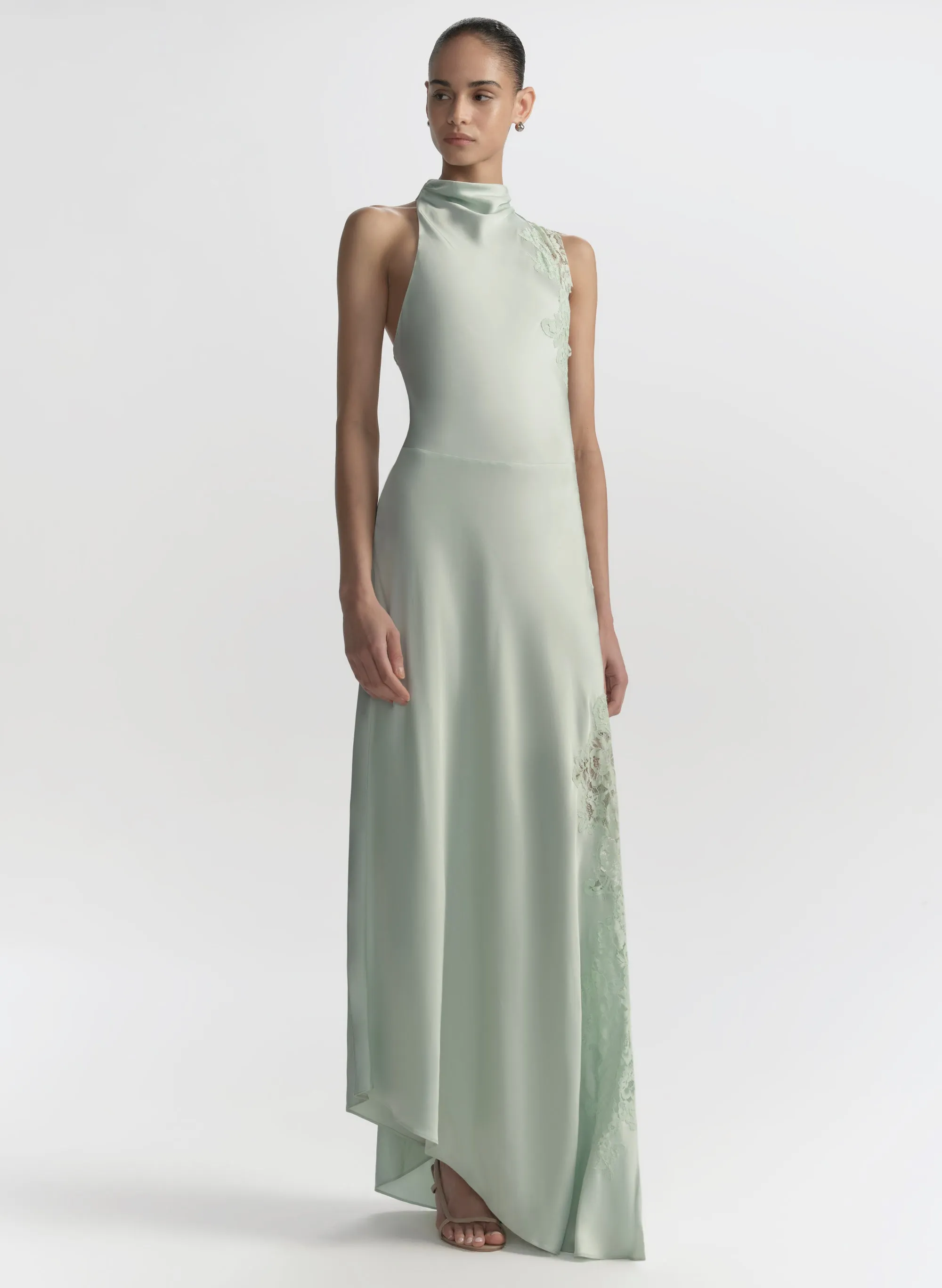 Josephine Satin and Lace Maxi Dress sold by A.L.C. product image thumbnail 4