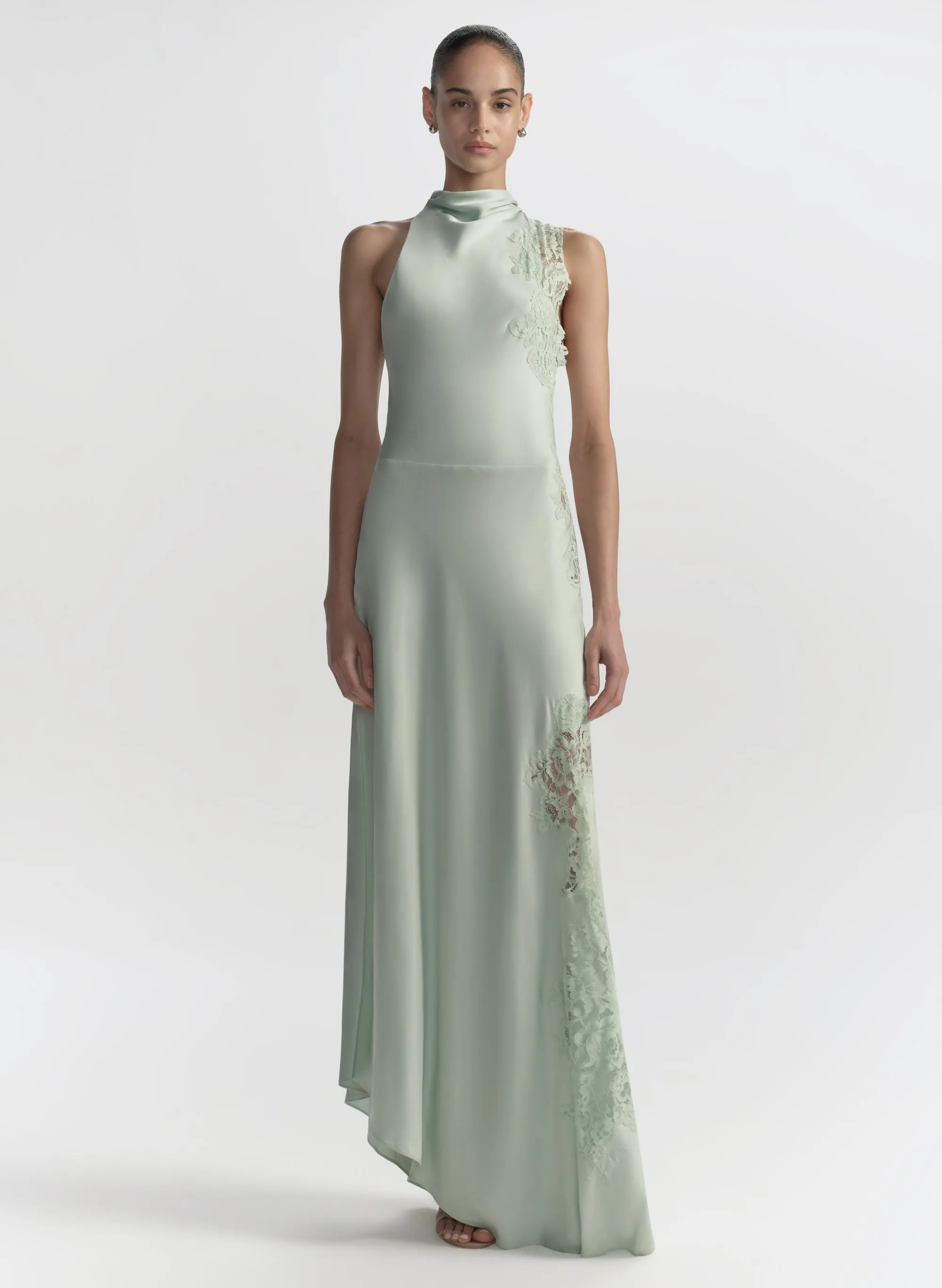 Josephine Satin and Lace Maxi Dress sold by A.L.C. product image thumbnail 3