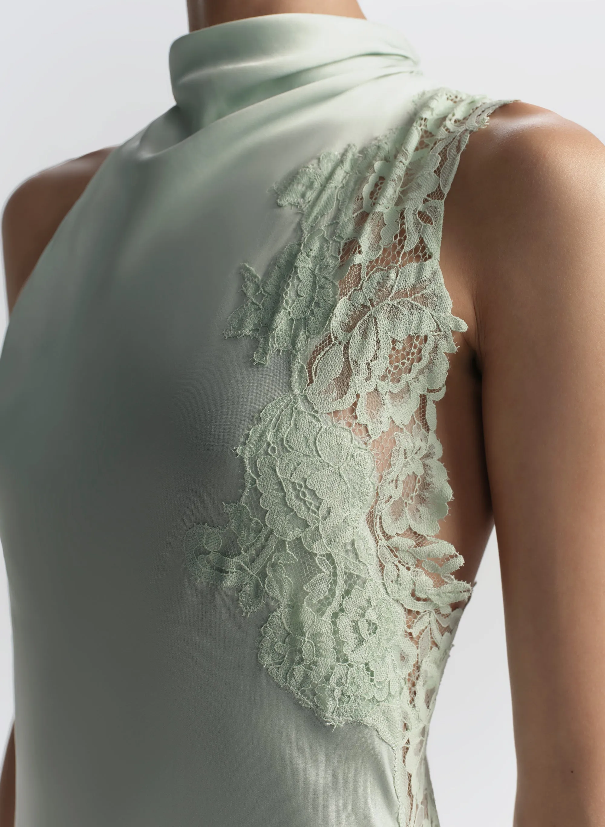 Josephine Satin and Lace Maxi Dress sold by A.L.C. product image thumbnail 2