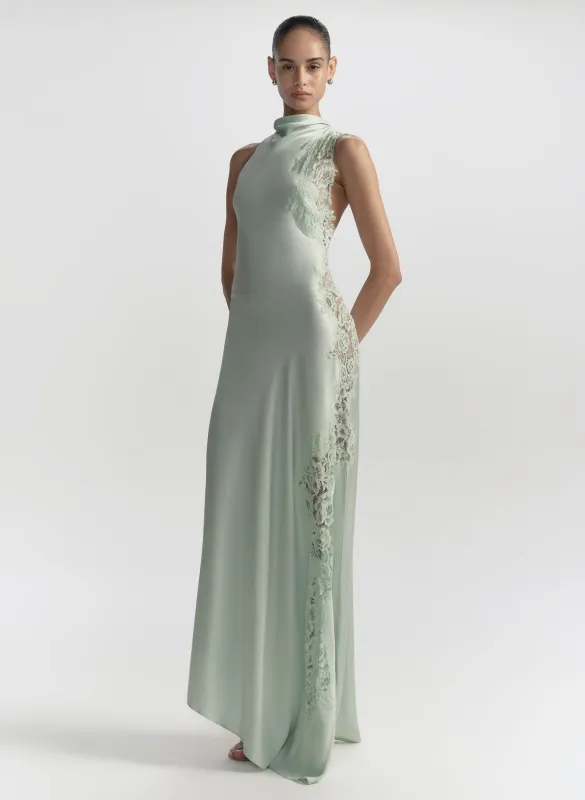 Josephine Satin and Lace Maxi Dress made by A.L.C.