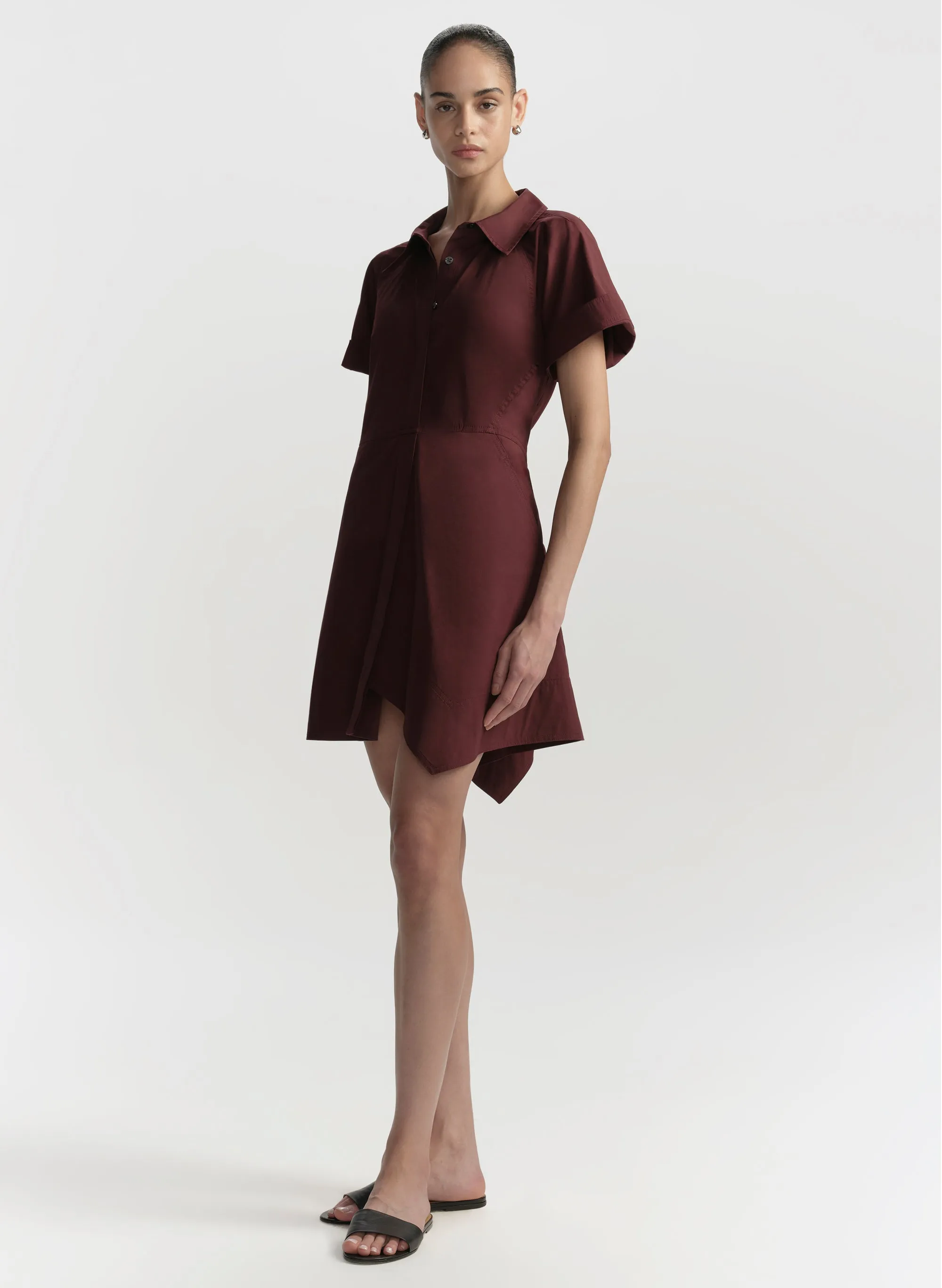 Julie Cotton Mini Shirtdress sold by A.L.C. product image thumbnail 4