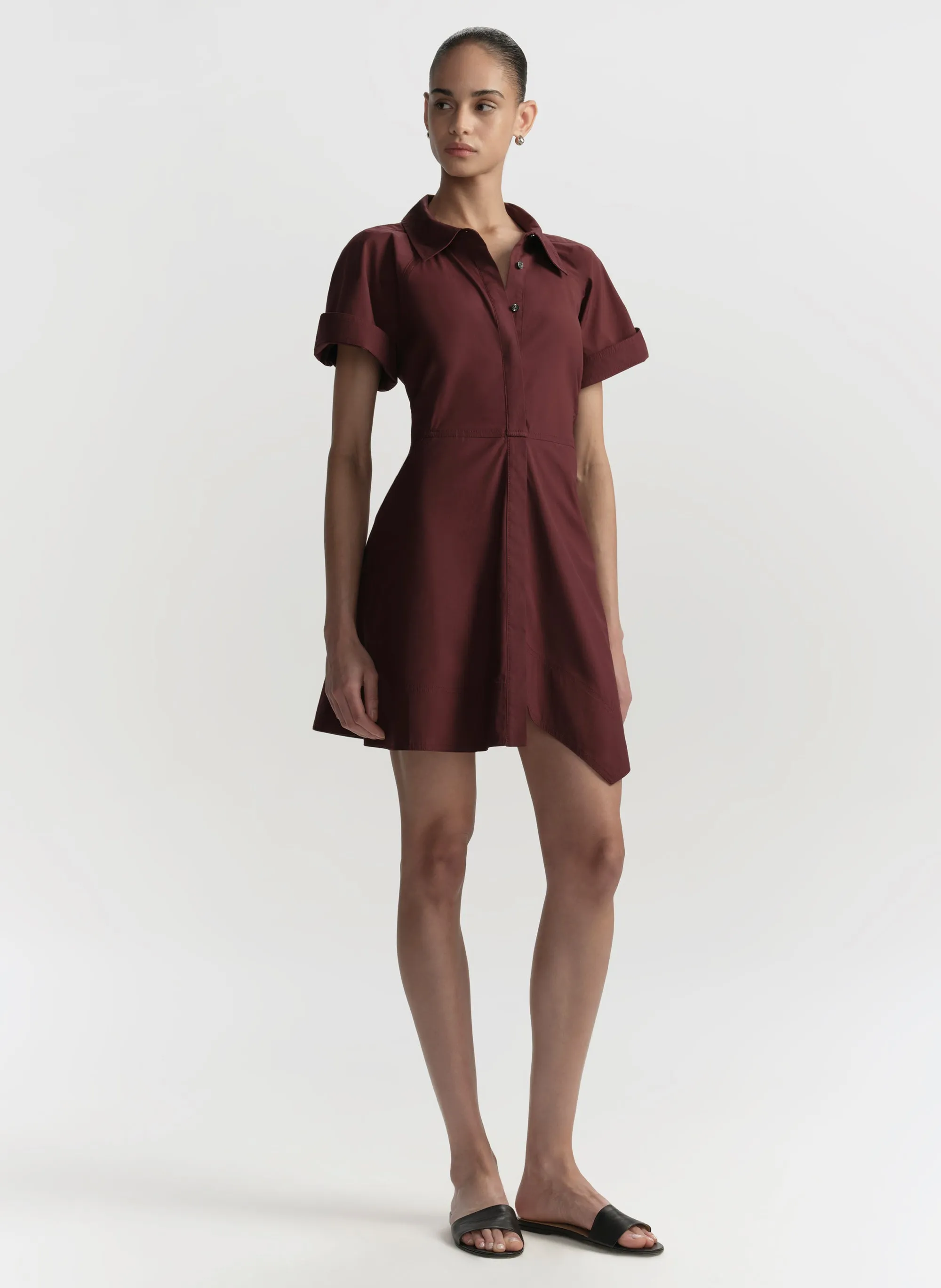 Julie Cotton Mini Shirtdress sold by A.L.C. product image thumbnail 3