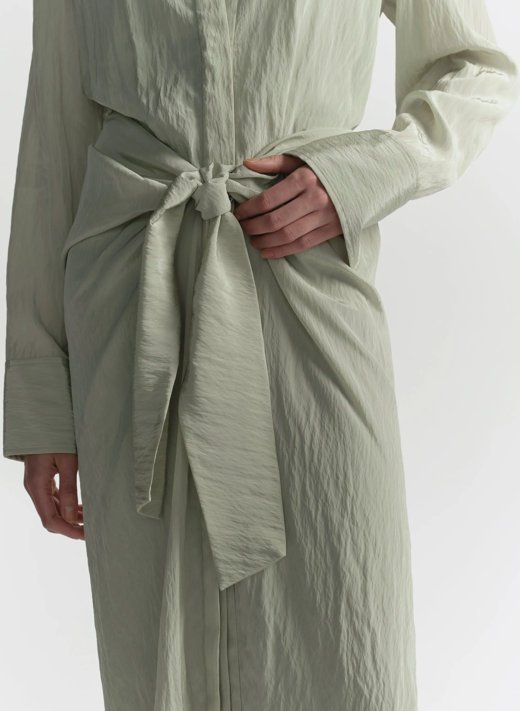 Mila Washed Taffeta Midi Shirtdress sold by A.L.C. product image thumbnail 3