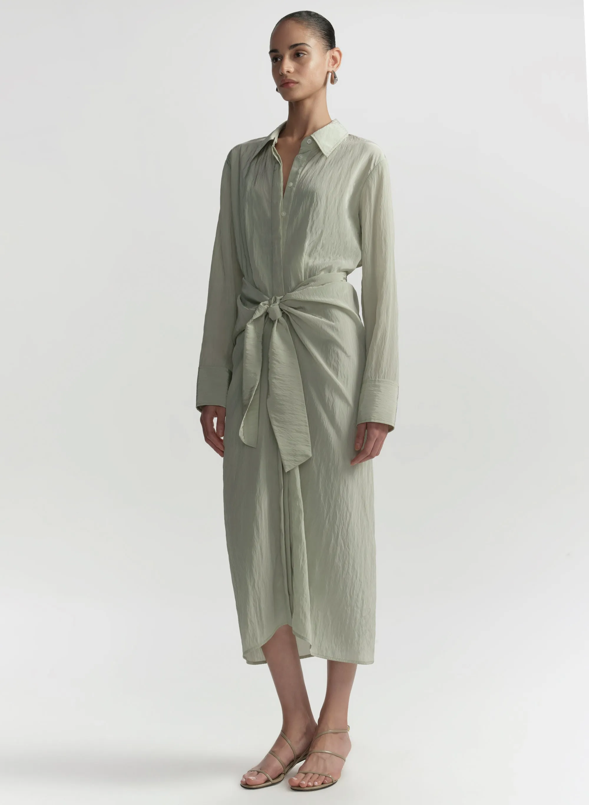 Mila Washed Taffeta Midi Shirtdress sold by A.L.C. product image thumbnail 5