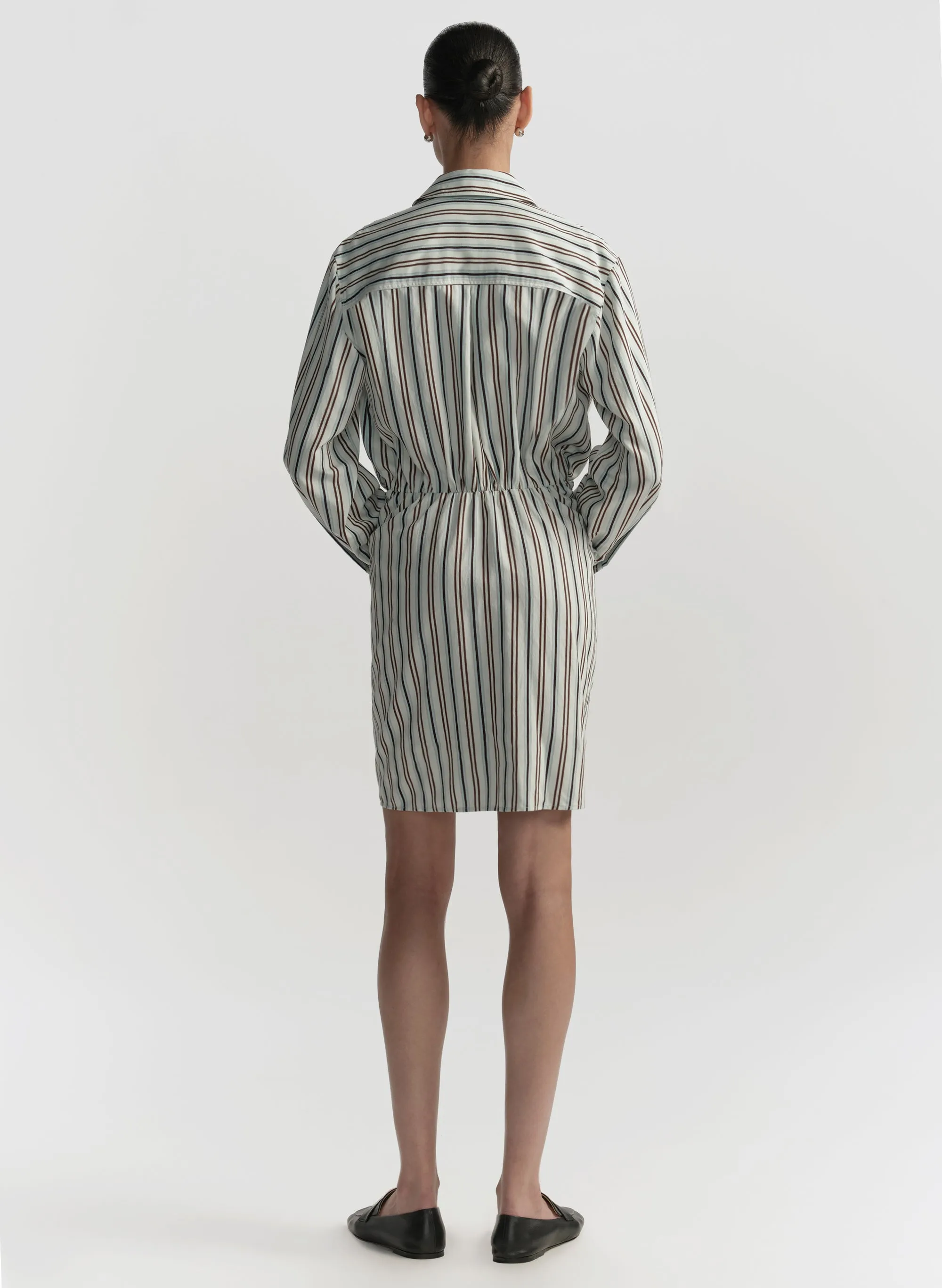 Mia Striped Mini Shirtdress sold by A.L.C. product image thumbnail 5