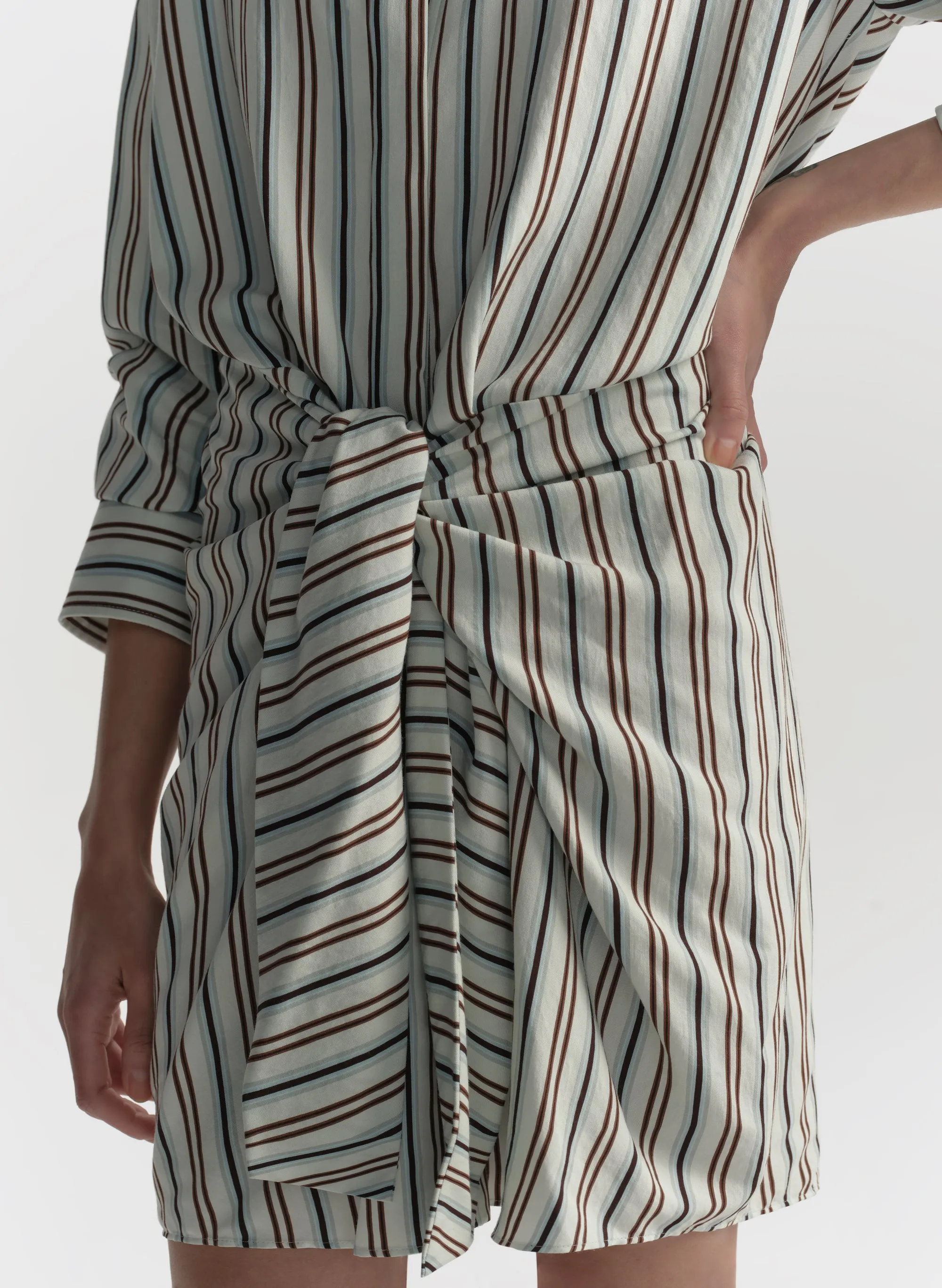 Mia Striped Mini Shirtdress sold by A.L.C. product image thumbnail 2