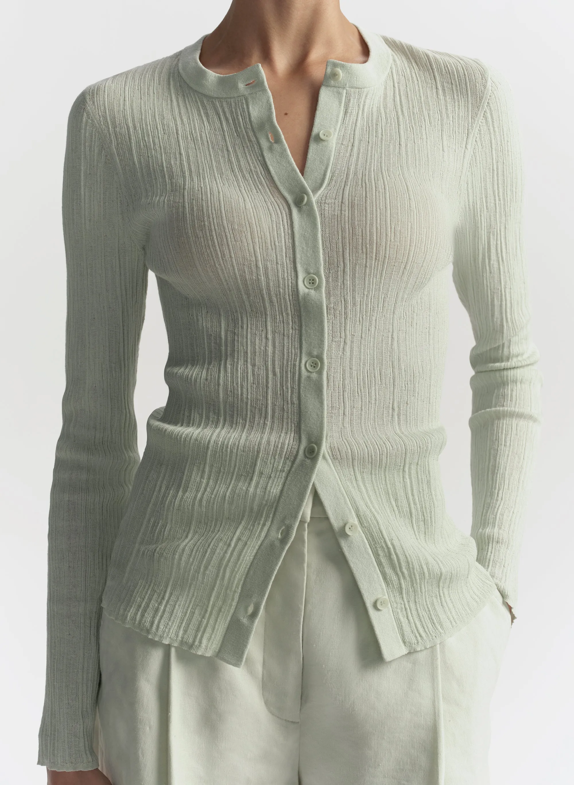 Fisher Fine Cotton Knit Cardigan sold by A.L.C. product image thumbnail 2