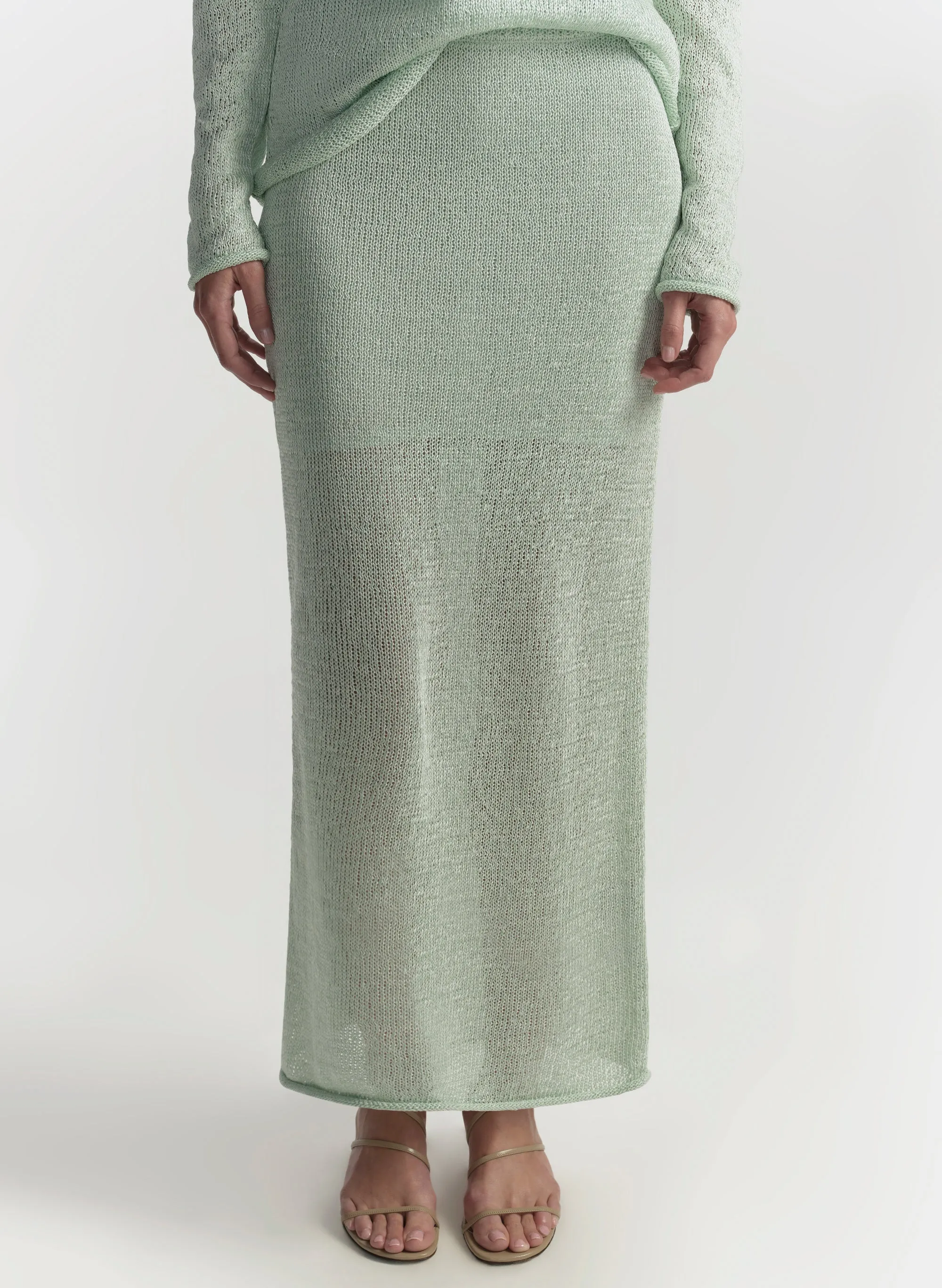 Loren Open Knit Midi Skirt sold by A.L.C. product image thumbnail 2
