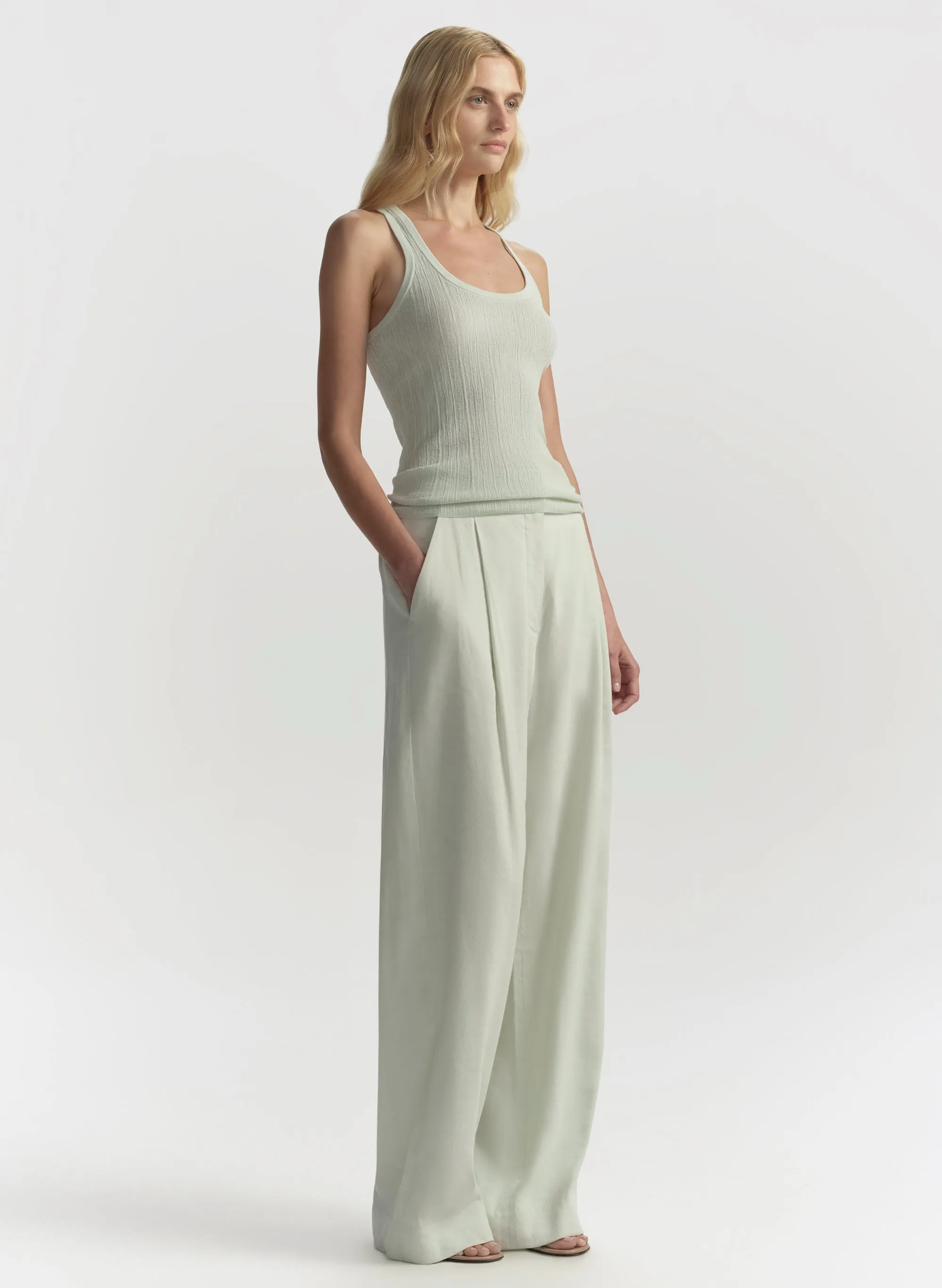 Iris Fine Cotton Knit Tank sold by A.L.C. product image thumbnail 3