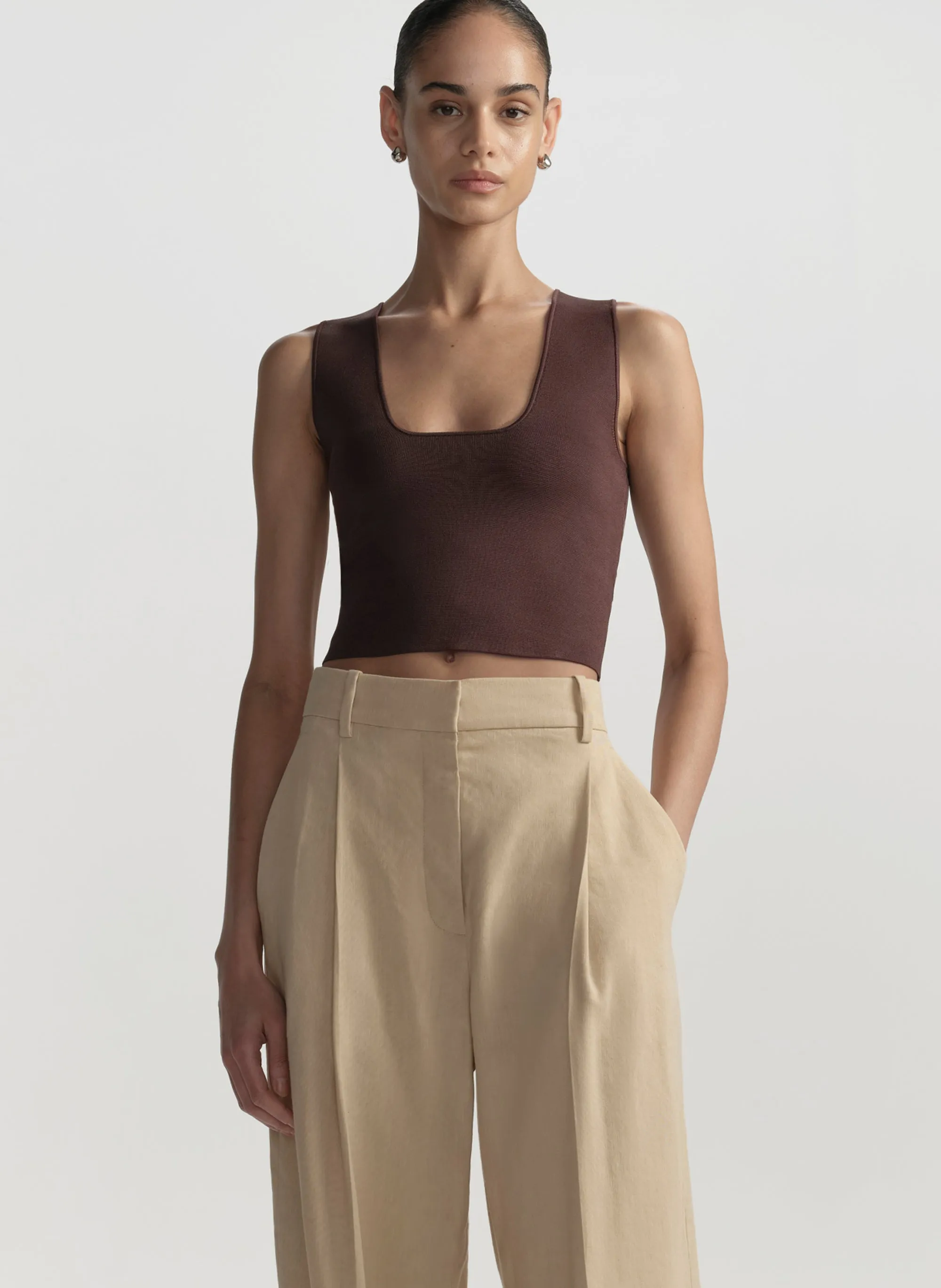 Sera Compact Knit Top sold by A.L.C.