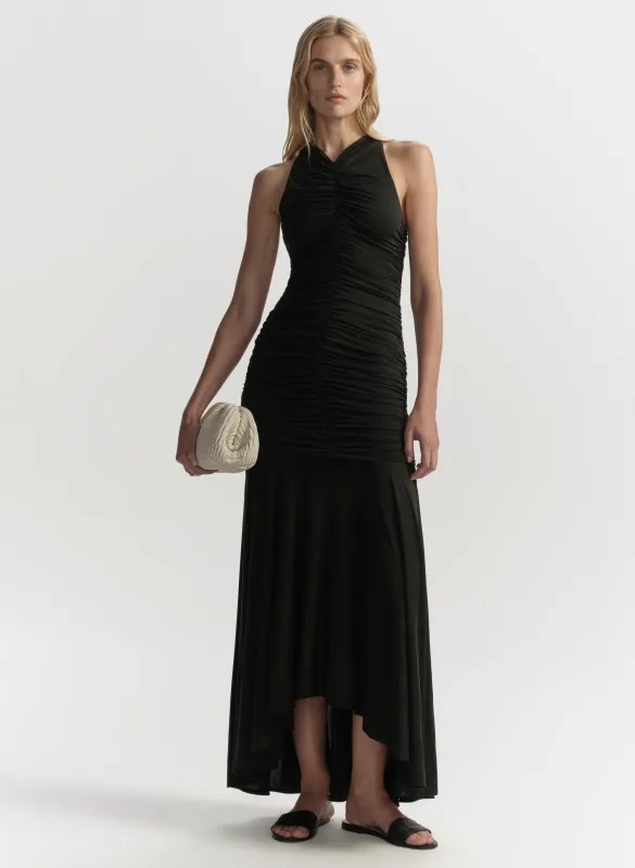 Ayla Ruched Knit Midi Dress made by A.L.C.