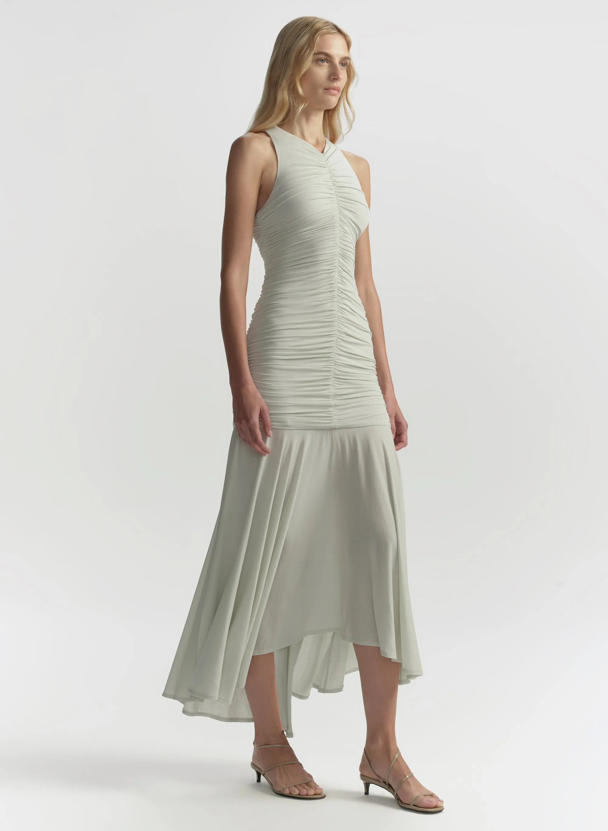 Ayla Ruched Knit Midi Dress sold by A.L.C. product image thumbnail 3