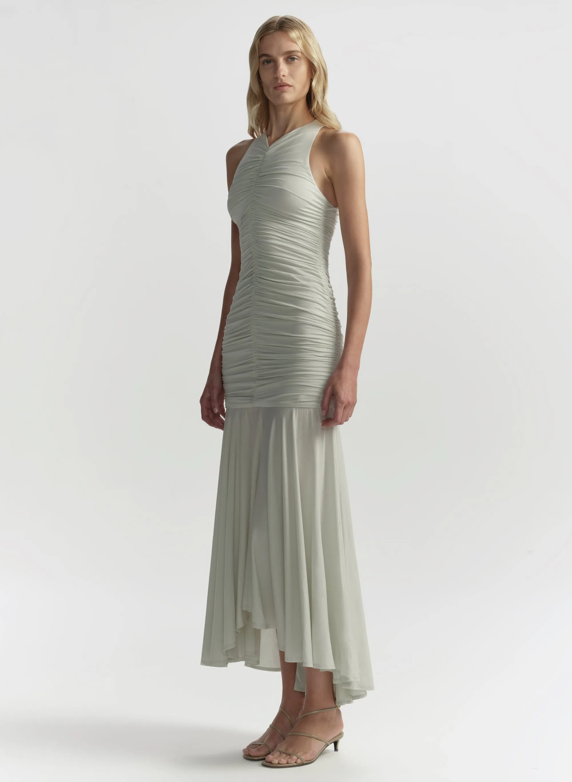 Ayla Ruched Knit Midi Dress sold by A.L.C. product image thumbnail 4