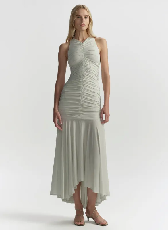 Ayla Ruched Knit Midi Dress sold by A.L.C.