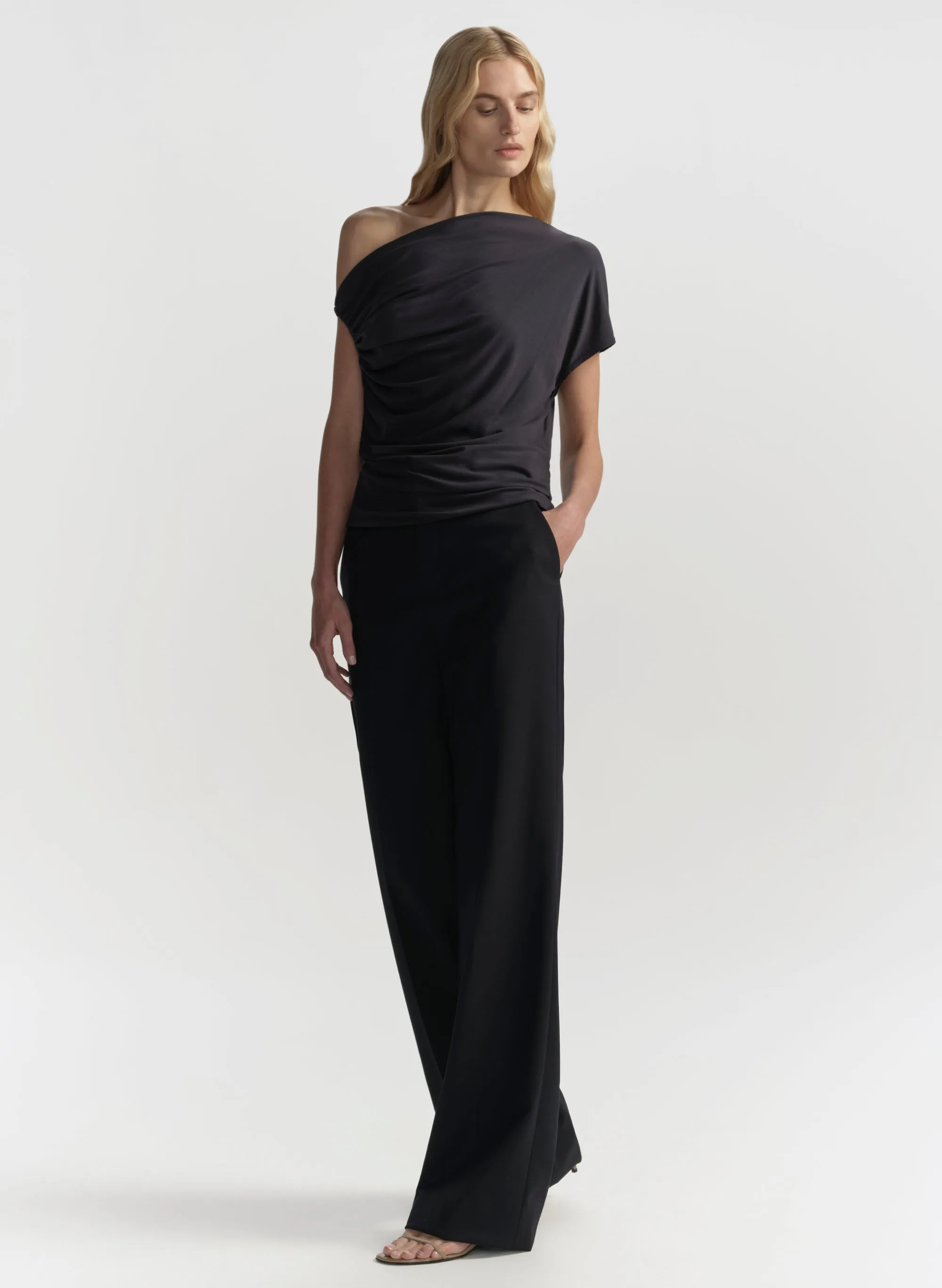 Halle One Shoulder Tee sold by A.L.C. product image thumbnail 4