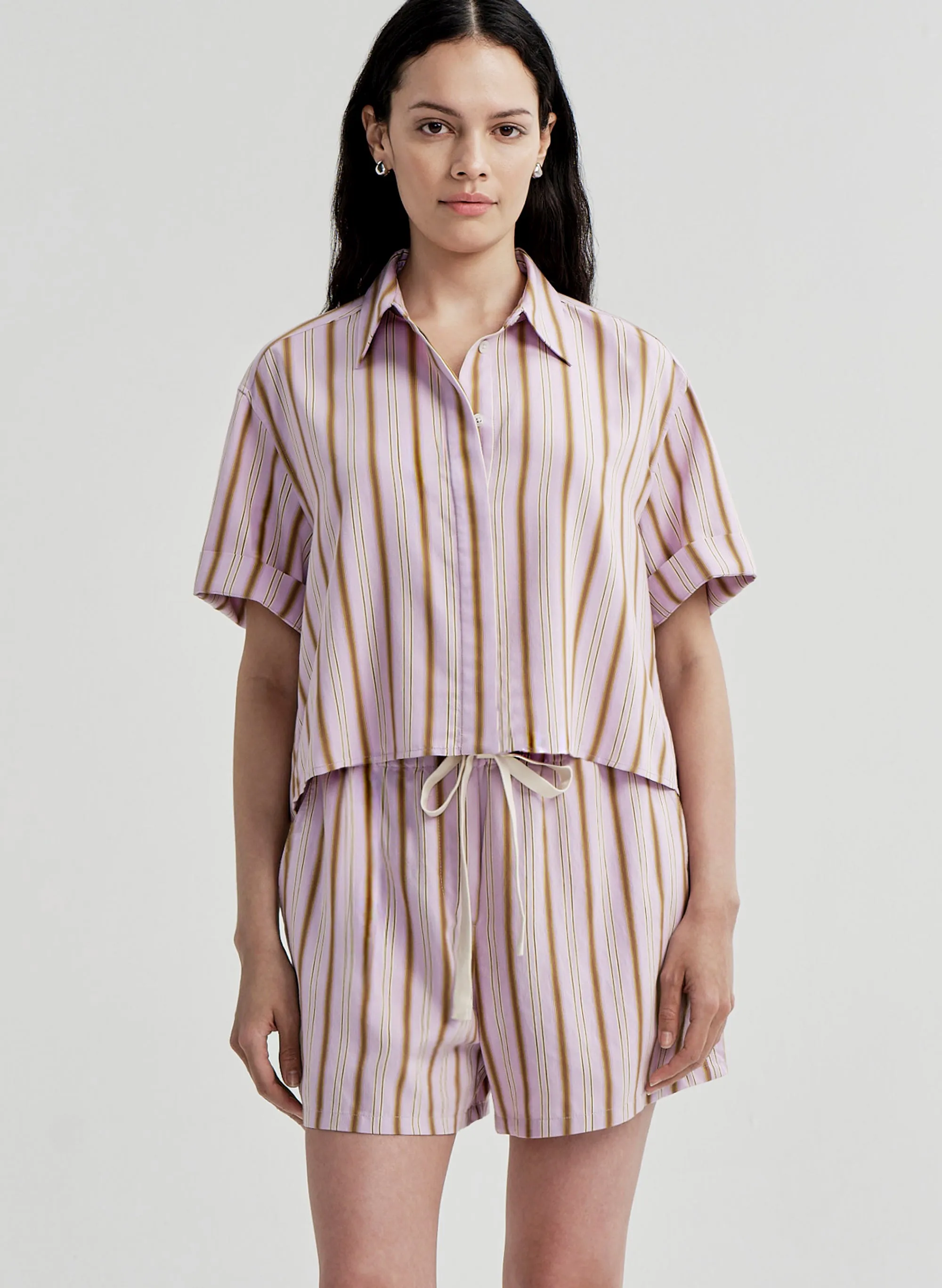 Mel Short Sleeve Striped Top sold by A.L.C.